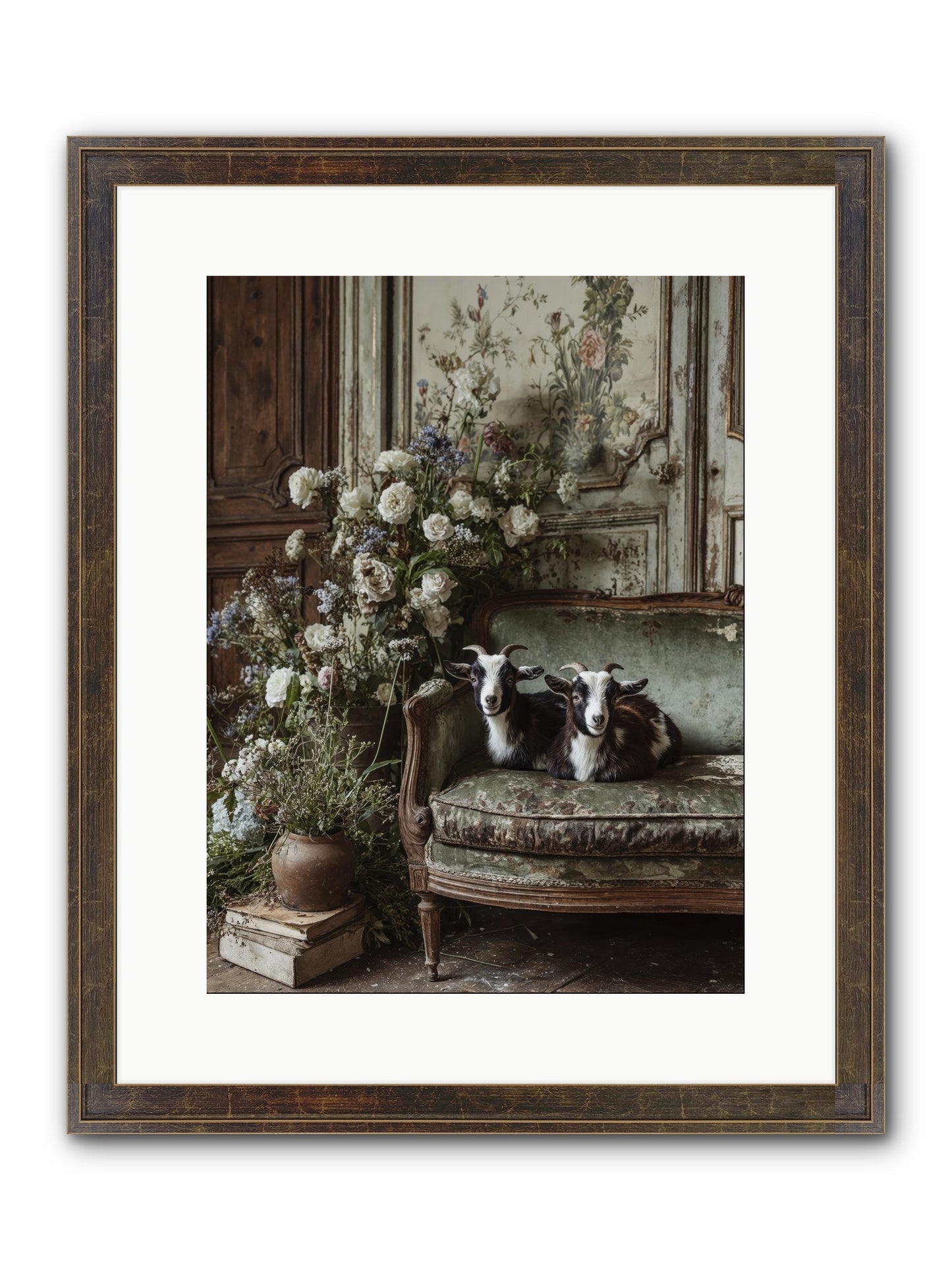 The Heart's Chosen Joy Framed Print - Slimwoods Black/Gold 12x16