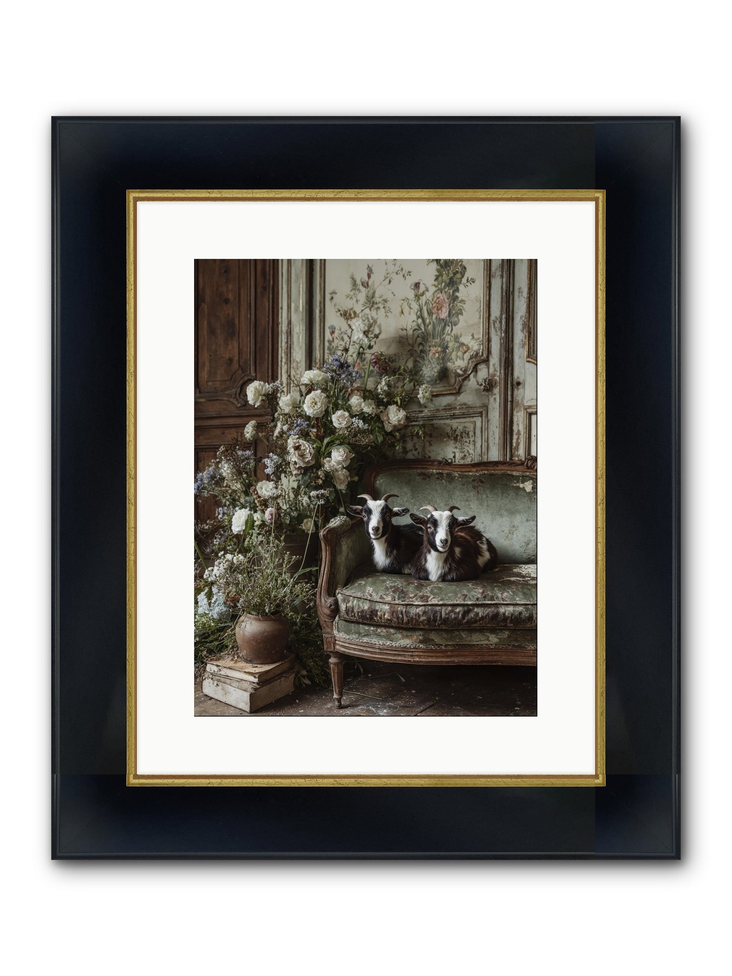 The Heart's Chosen Joy Framed Print - Wide Black w/Gold 12x16