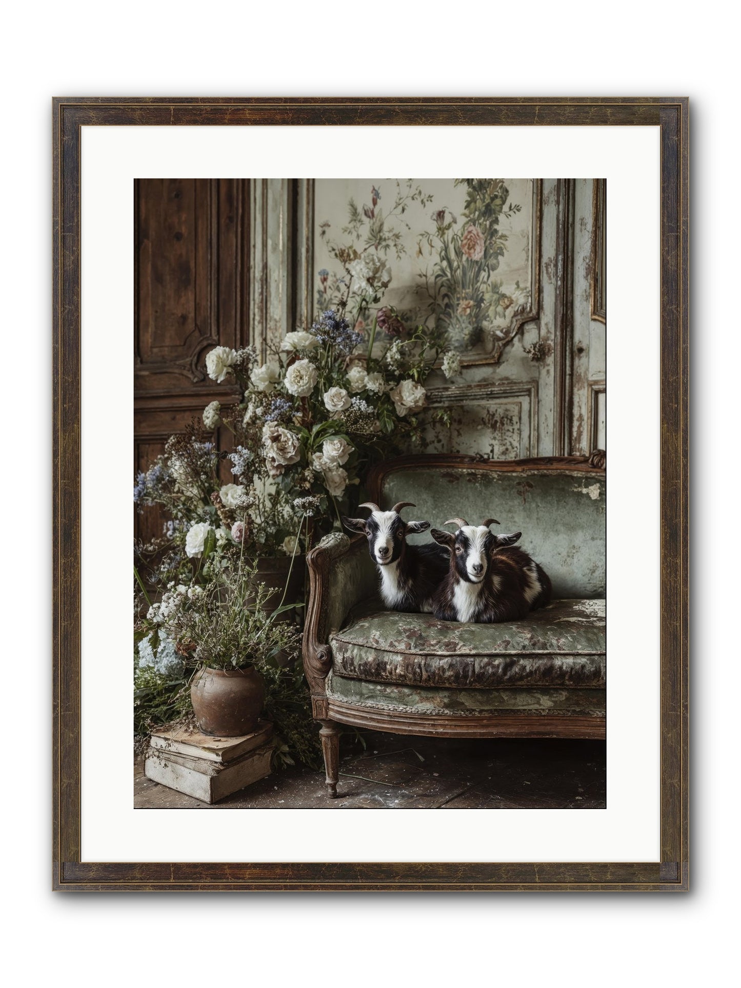 The Heart's Chosen Joy Framed Print - Slimwoods Black/Gold 18x24
