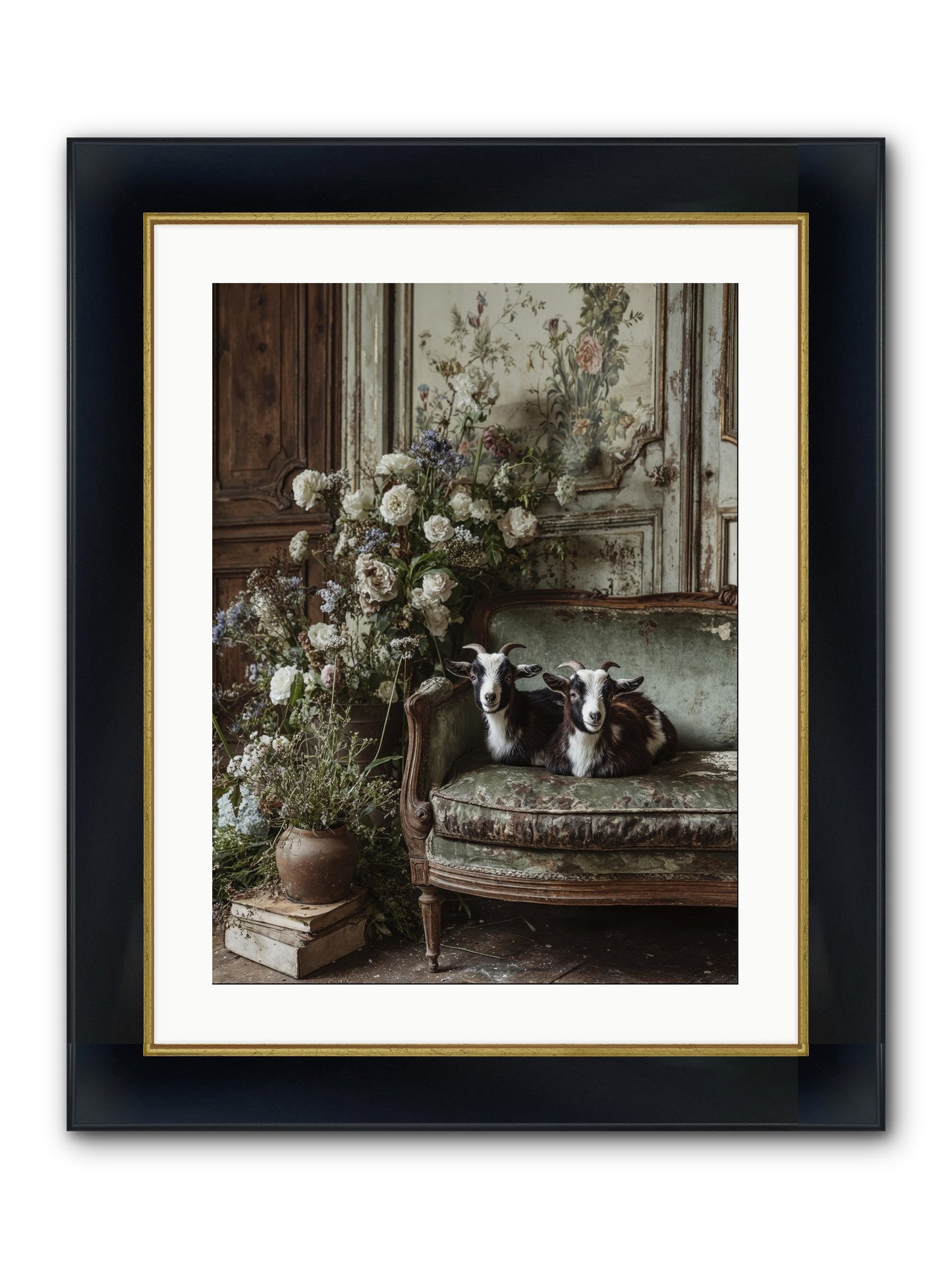 The Heart's Chosen Joy Framed Print - Wide Black w/Gold 18x24