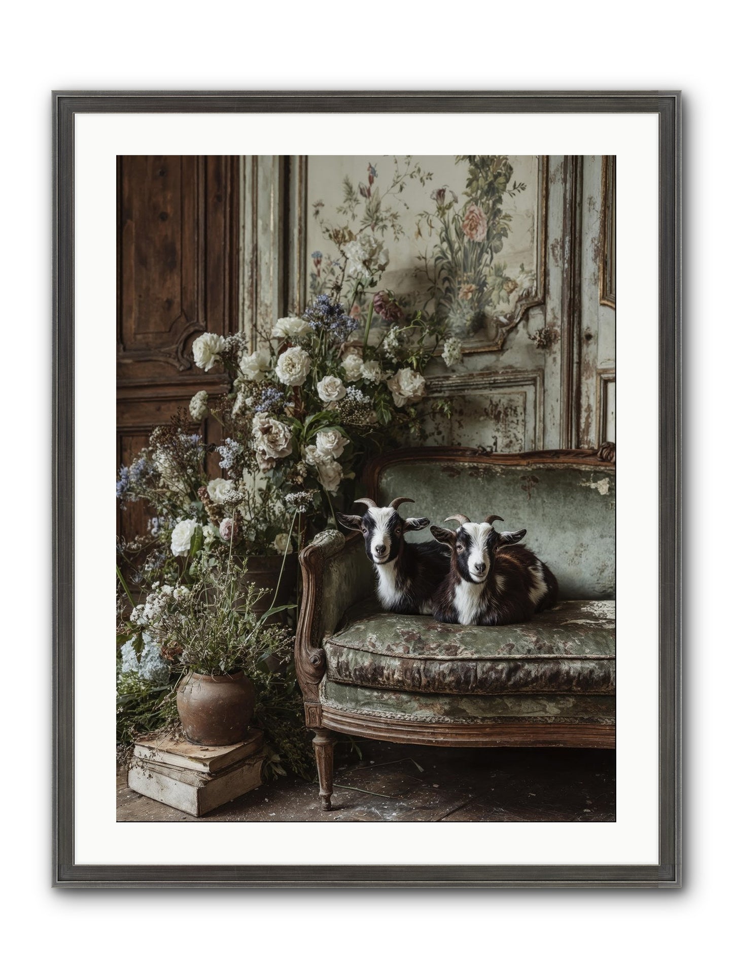 The Heart's Chosen Joy Framed Print - Slimwoods Black/Silver 24x32