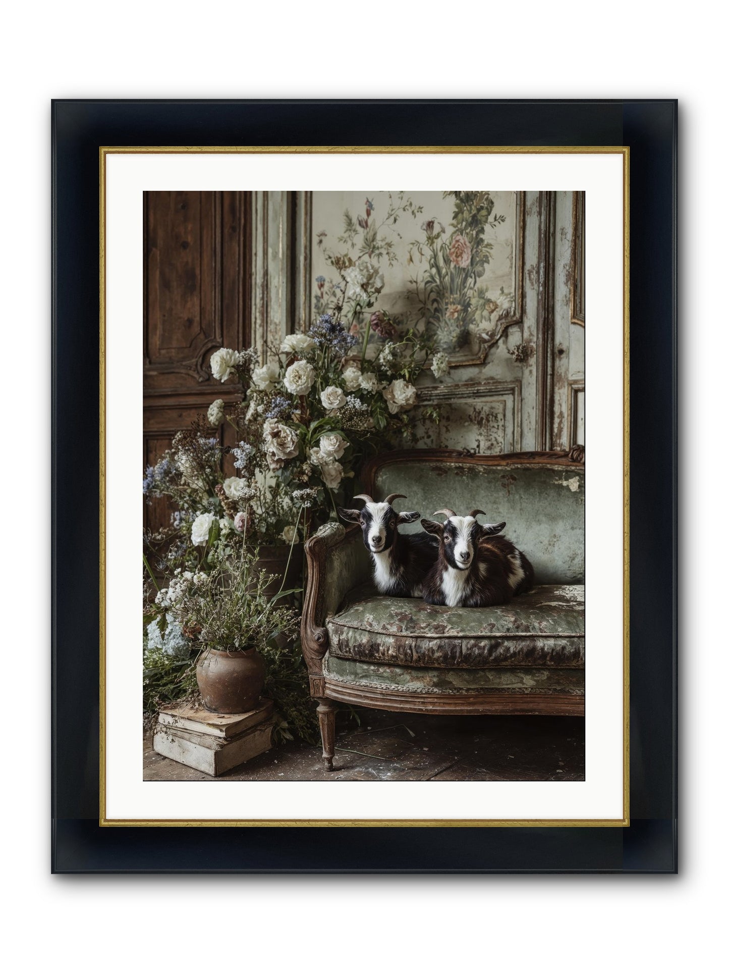 The Heart's Chosen Joy Framed Print - Wide Black w/Gold 24x32