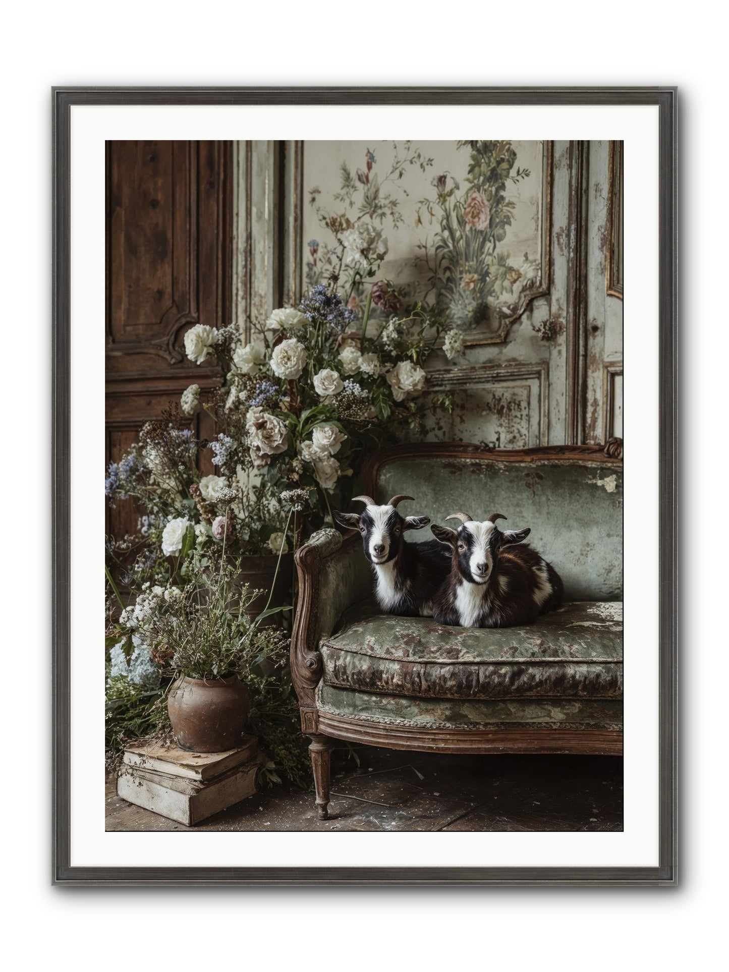 The Heart's Chosen Joy Framed Print - Slimwoods Black/Silver 30x40