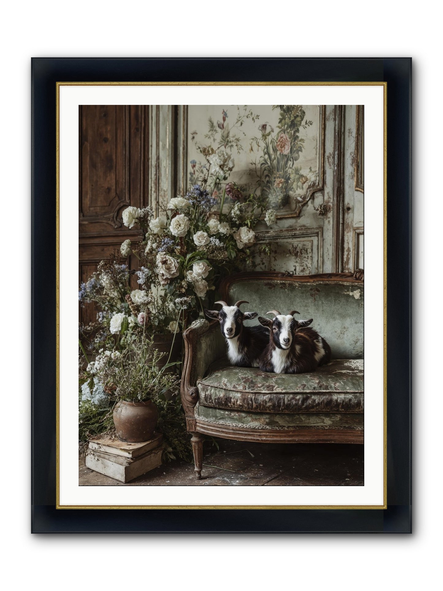 The Heart's Chosen Joy Framed Print - Wide Black w/Gold 30x40