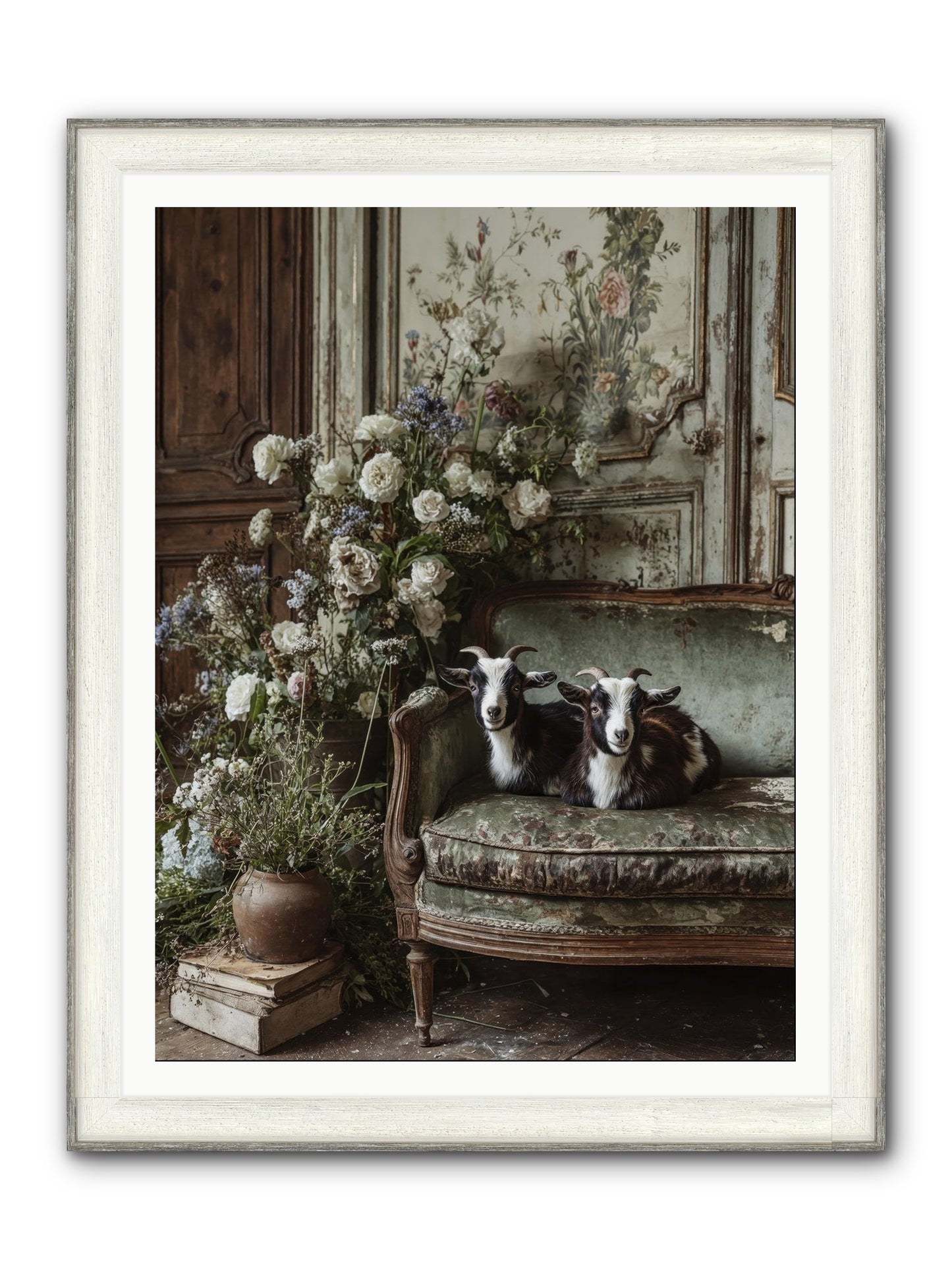 The Heart's Chosen Joy Framed Print - Driftwood White 36x48