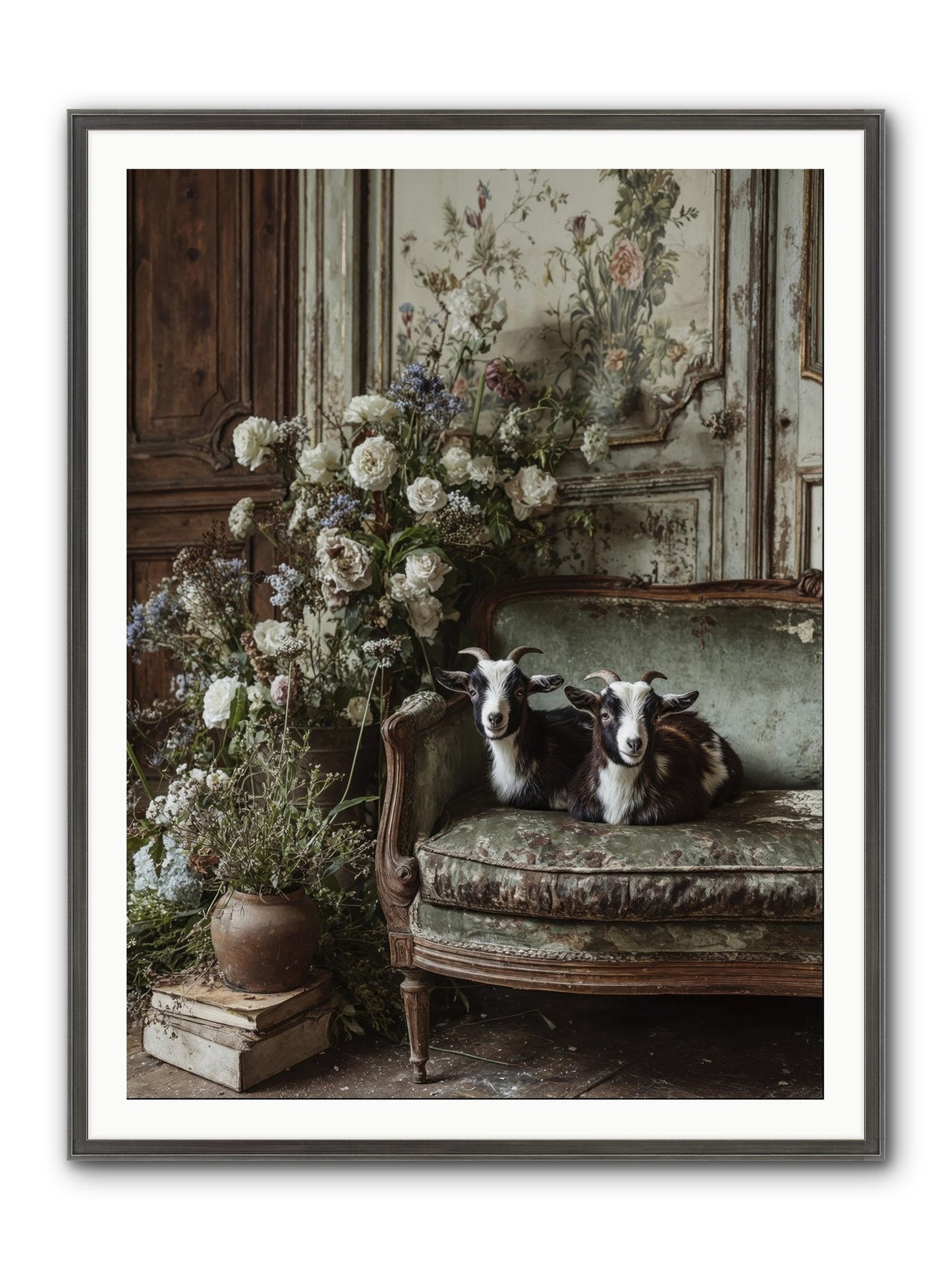 The Heart's Chosen Joy Framed Print - Slimwoods Black/Silver 36x48