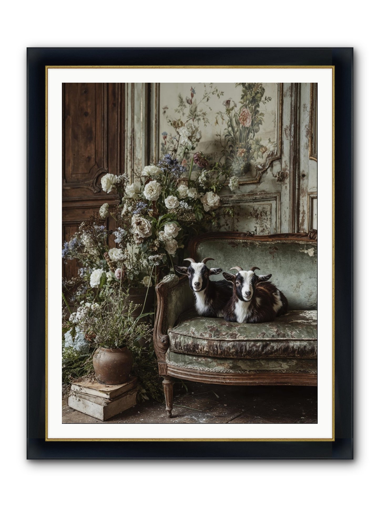 The Heart's Chosen Joy Framed Print - Wide Black w/Gold 36x48