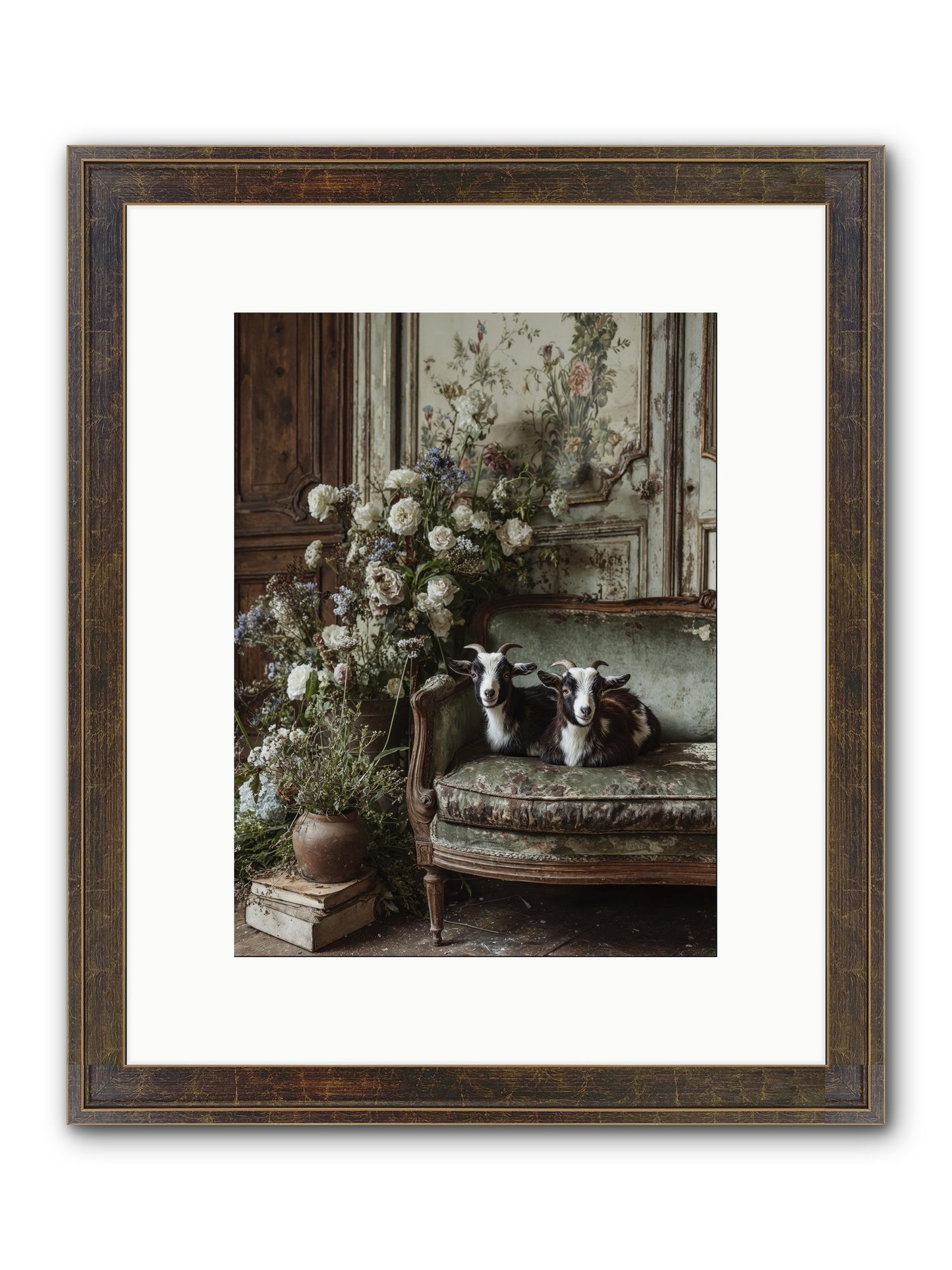 The Heart's Chosen Joy Framed Print - Slimwoods Black/Gold 9x12