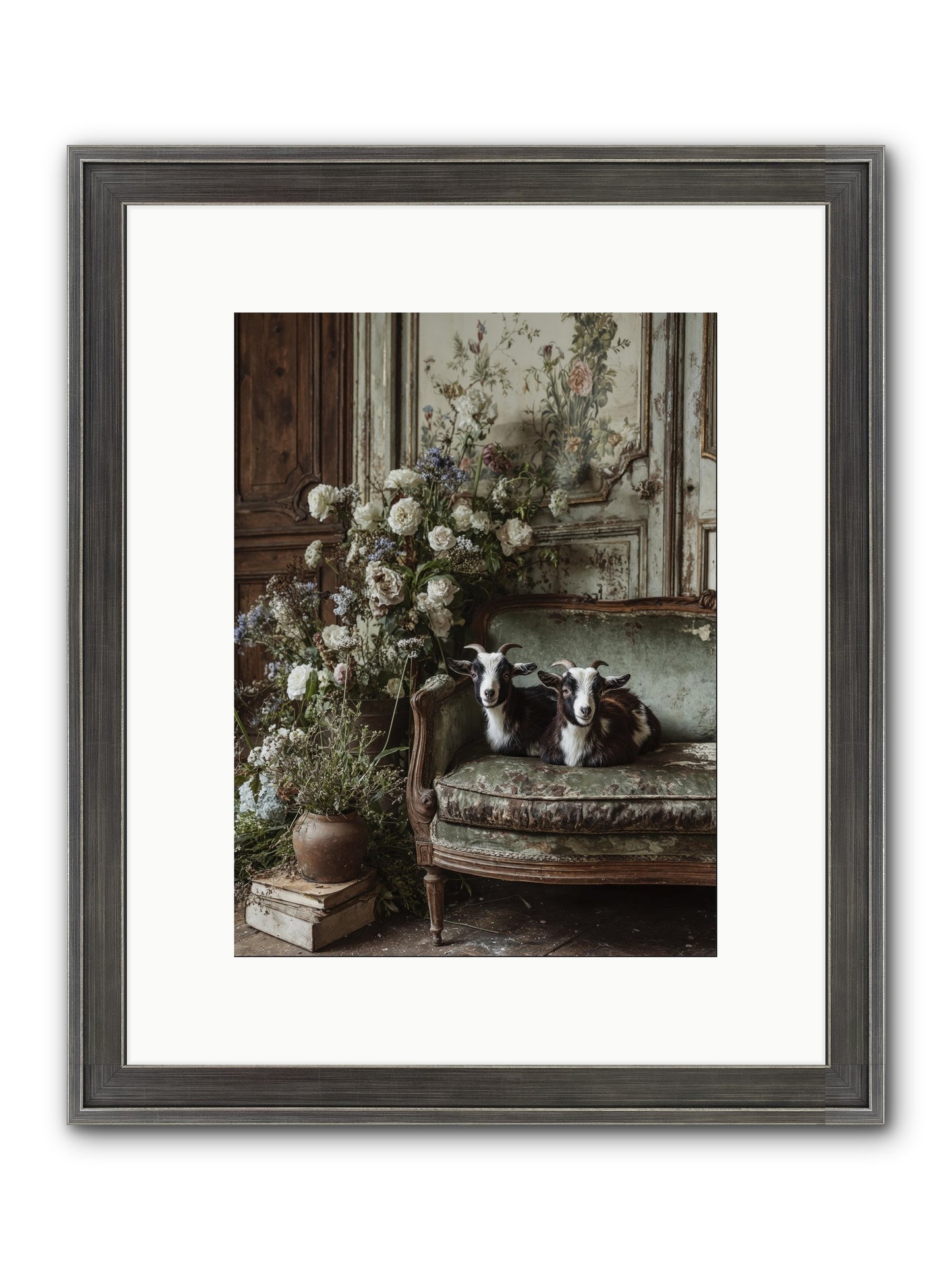 The Heart's Chosen Joy Framed Print - Slimwoods Black/Silver 9x12
