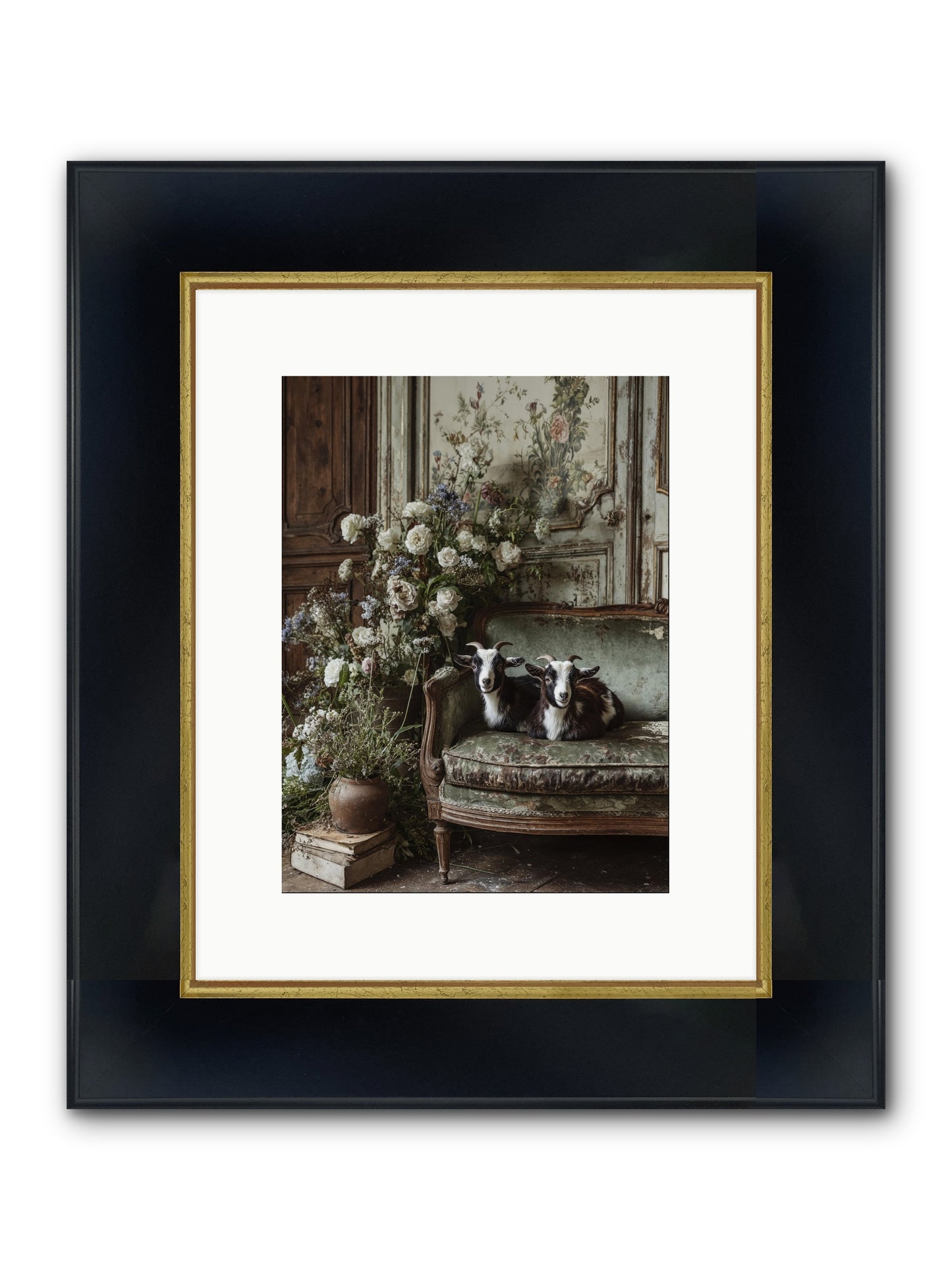 The Heart's Chosen Joy Framed Print - Wide Black w/Gold 9x12