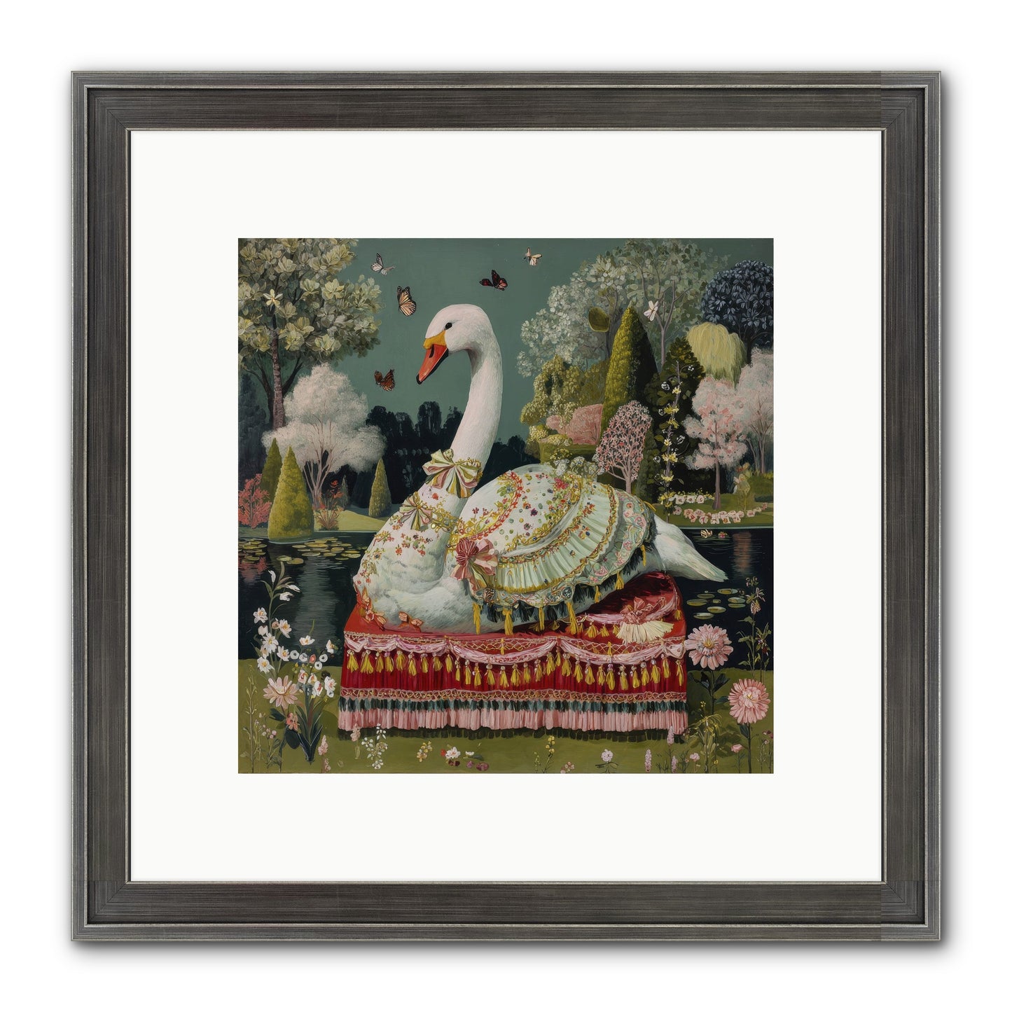 The Hidden Alcove Framed Print - Slimwoods Black/Silver 10x10