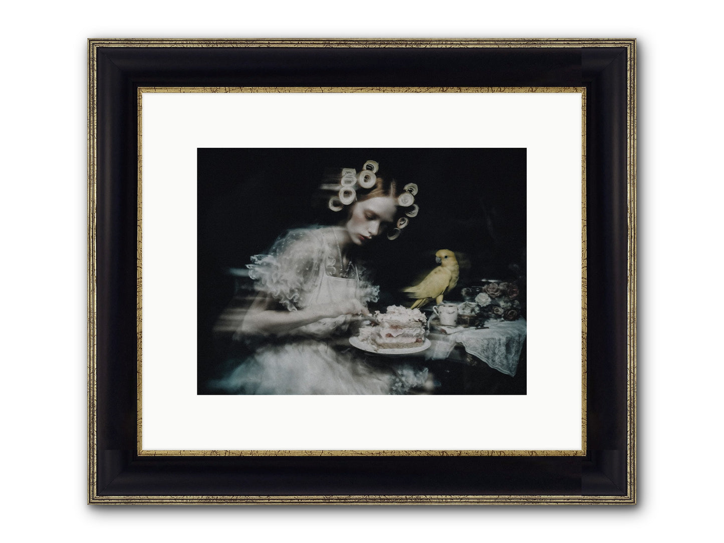 The Hidden Radiance Framed Print - Black & Gold 12x9