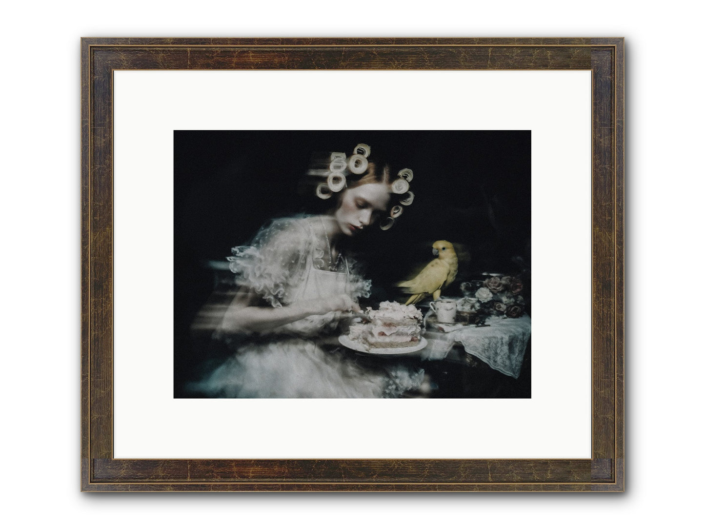 The Hidden Radiance Framed Print - Slimwoods Black/Gold 12x9
