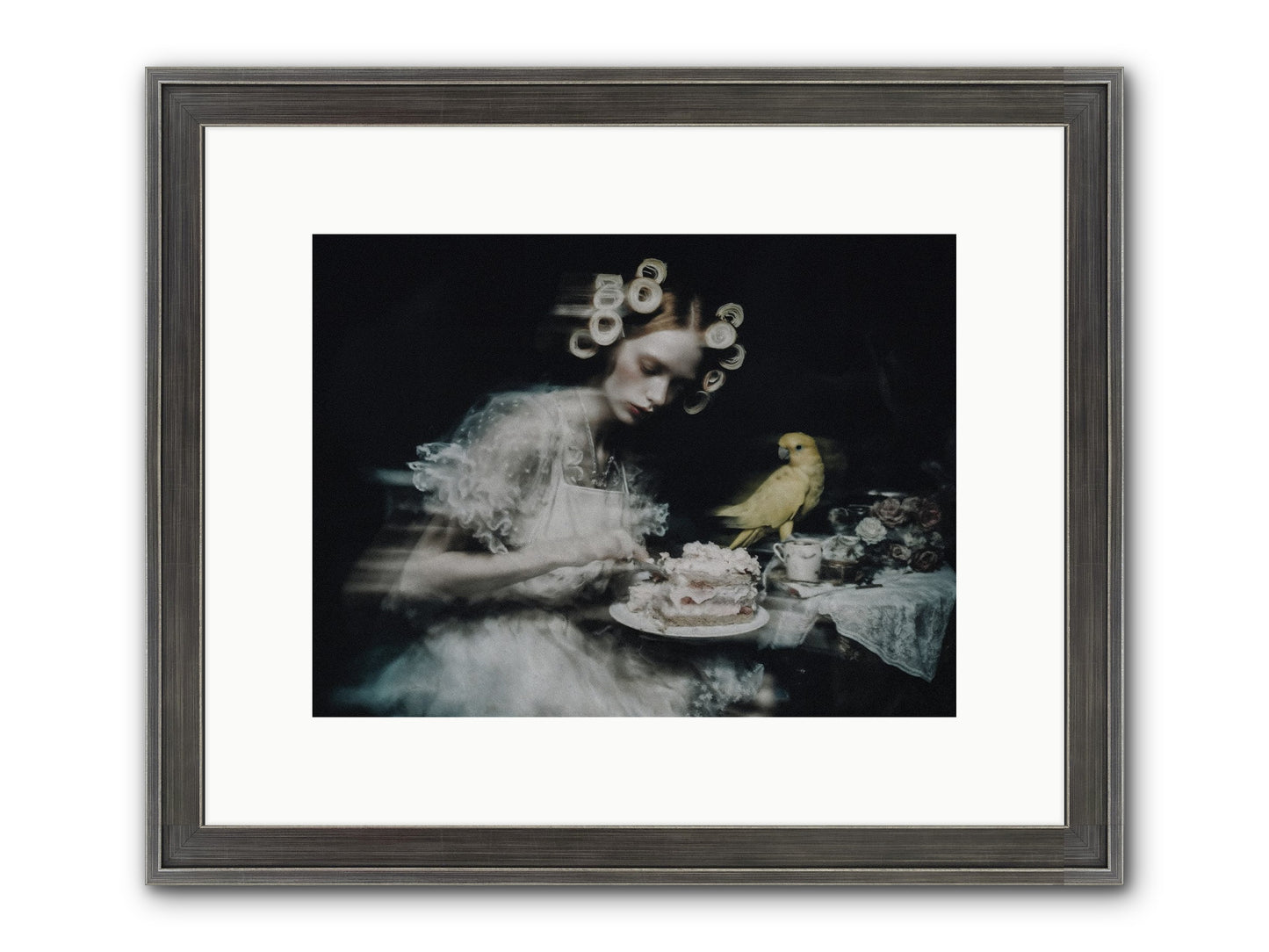 The Hidden Radiance Framed Print - Slimwoods Black/Silver 12x9