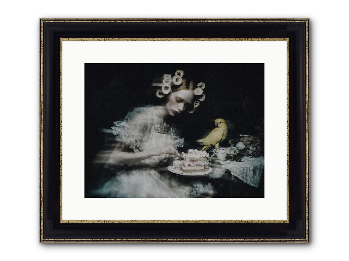 The Hidden Radiance Framed Print - Black & Gold 16x12