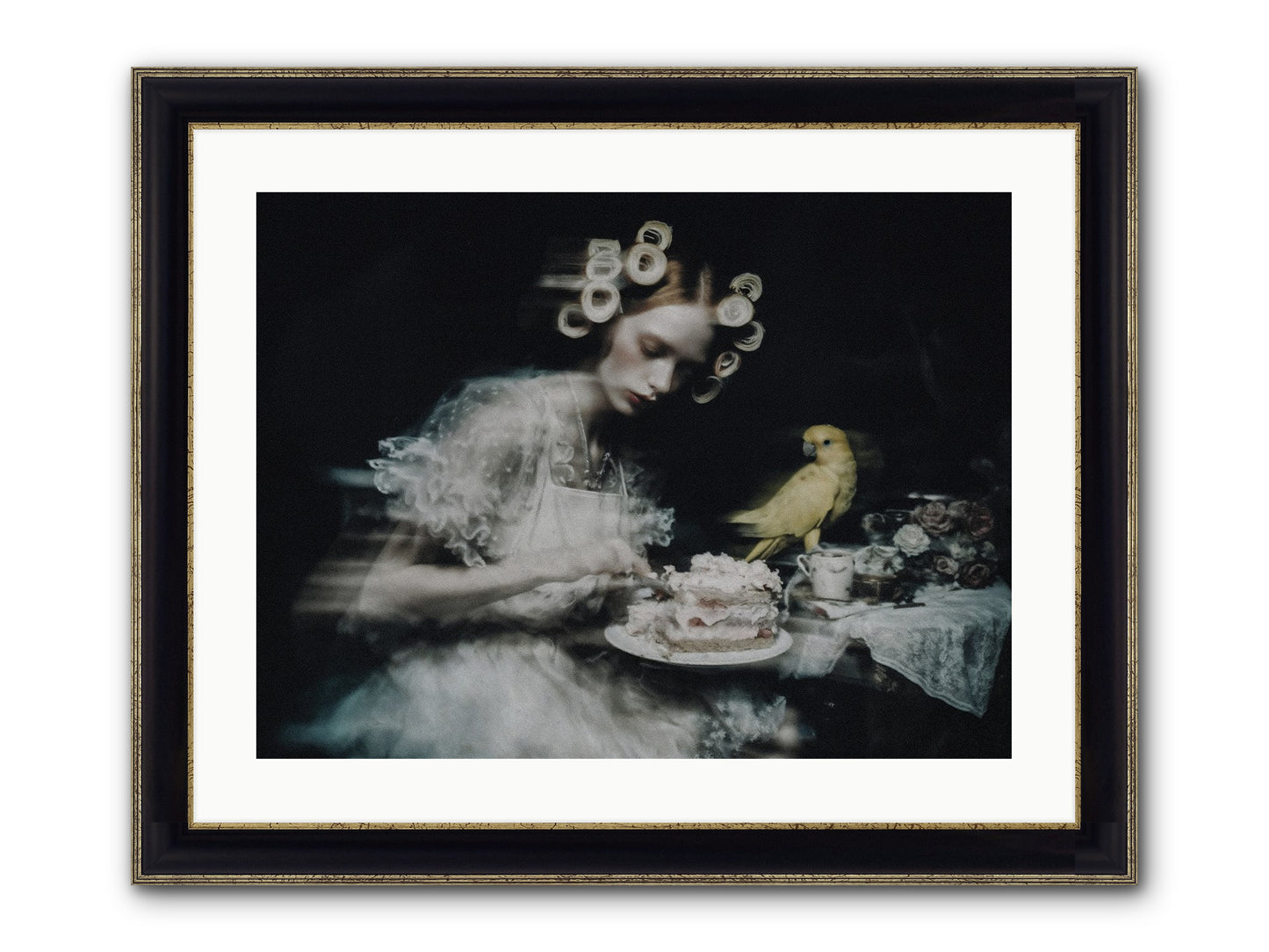 The Hidden Radiance Framed Print - Black & Gold 24x18