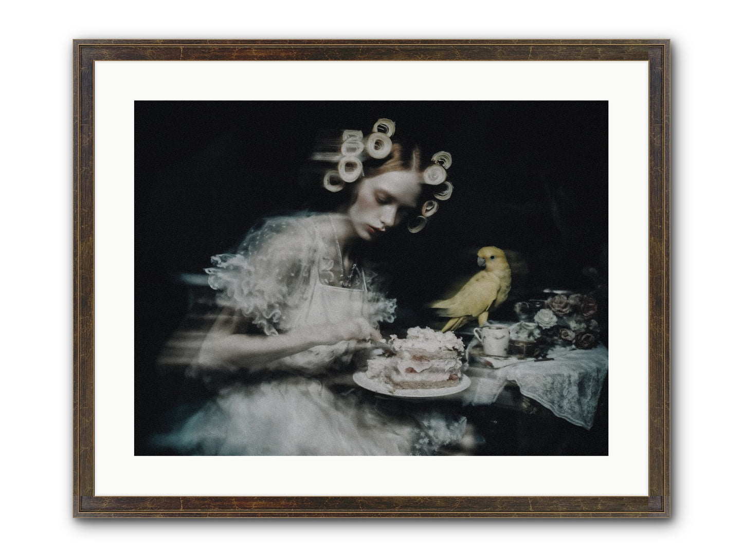 The Hidden Radiance Framed Print - Slimwoods Black/Gold 24x18