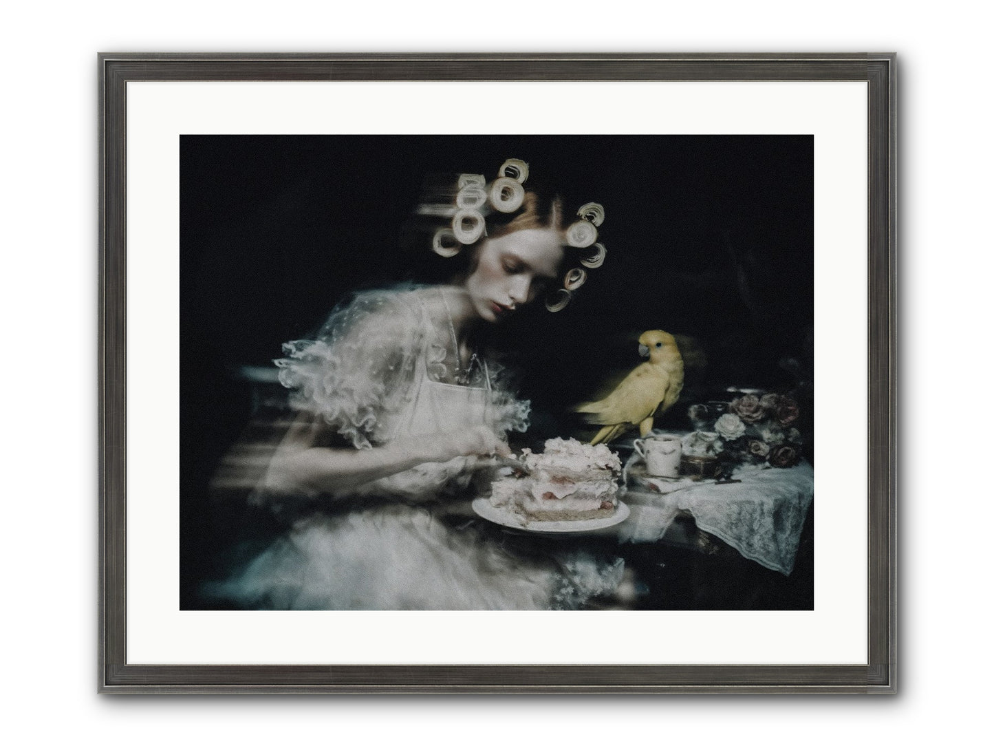 The Hidden Radiance Framed Print - Slimwoods Black/Silver 24x18