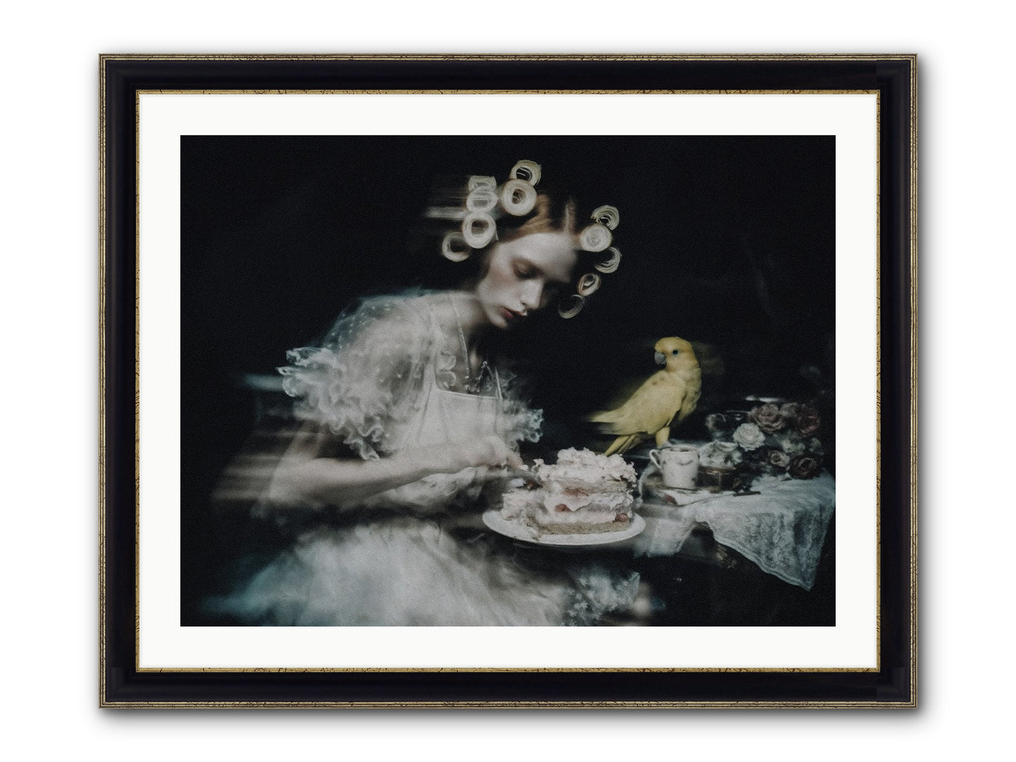 The Hidden Radiance Framed Print - Black & Gold 32x24
