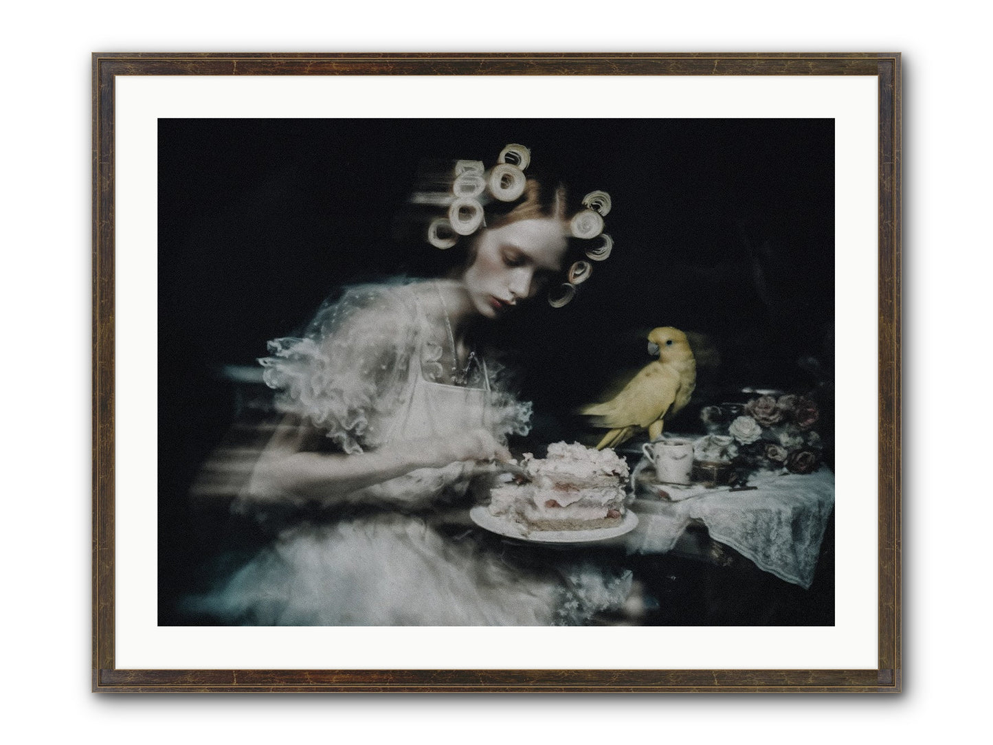 The Hidden Radiance Framed Print - Slimwoods Black/Gold 32x24
