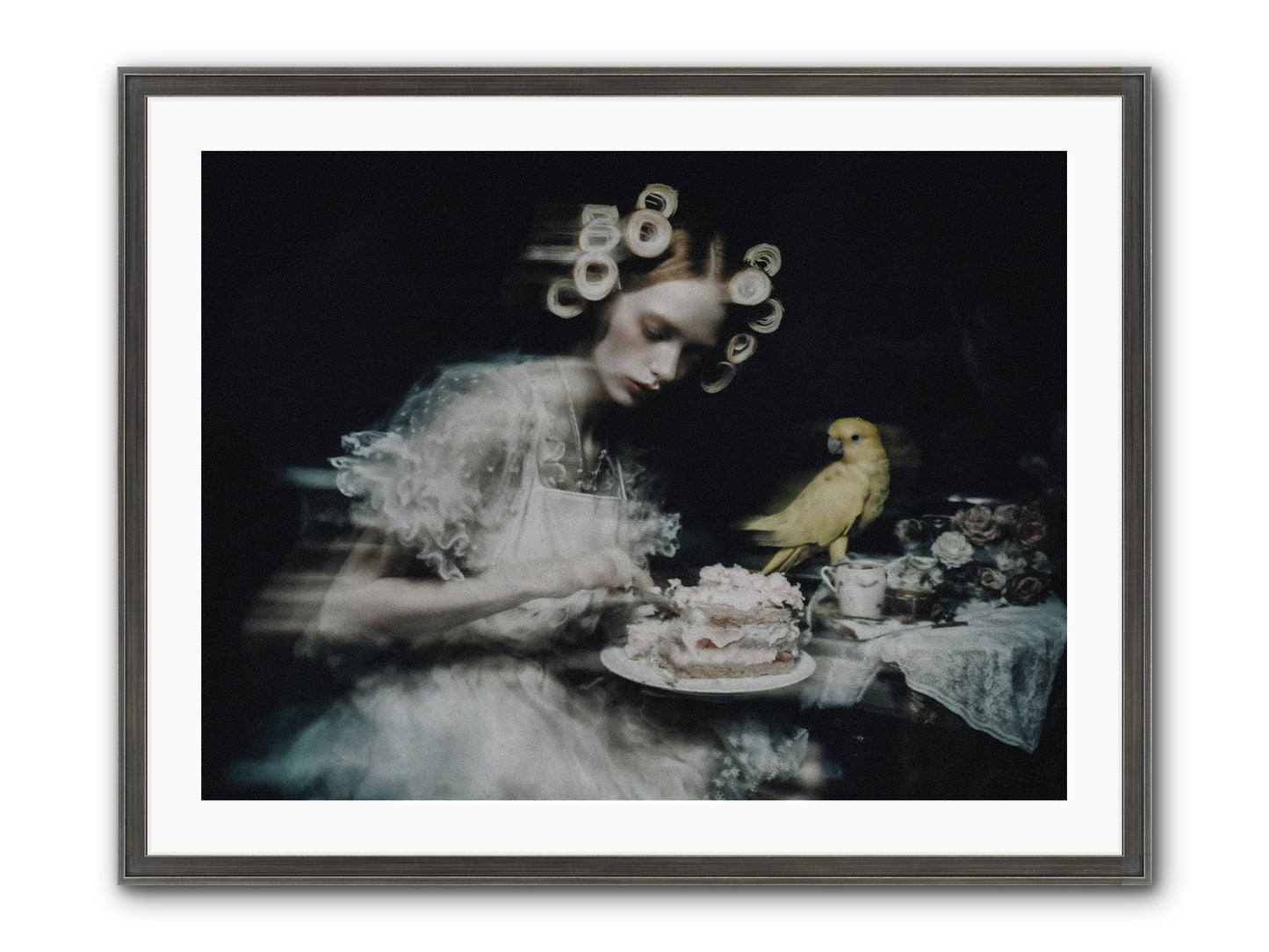 The Hidden Radiance Framed Print - Slimwoods Black/Silver 32x24