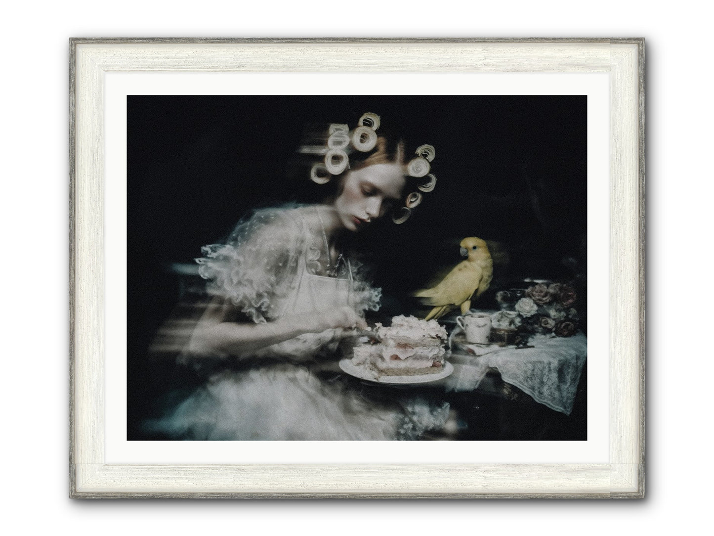 The Hidden Radiance Framed Print - Driftwood White 40x30