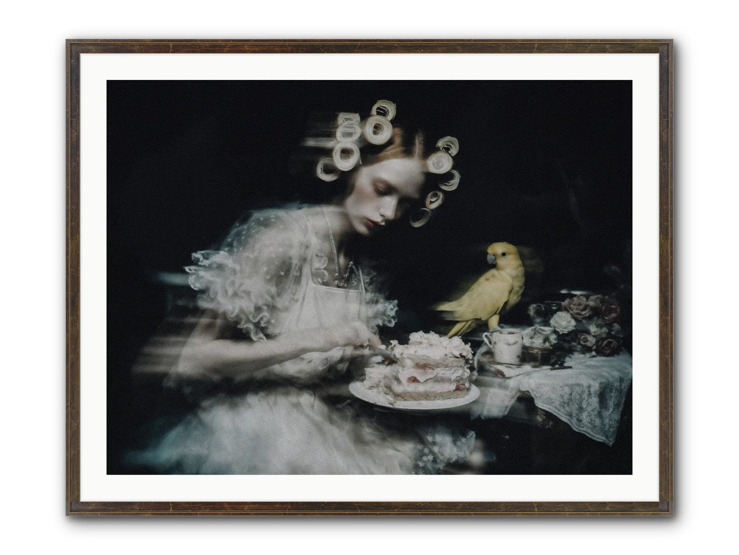 The Hidden Radiance Framed Print - Slimwoods Black/Gold 40x30