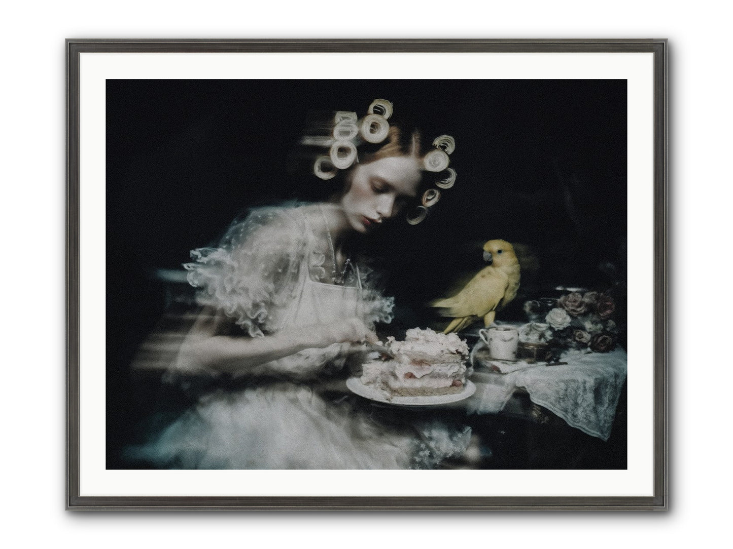 The Hidden Radiance Framed Print - Slimwoods Black/Silver 40x30