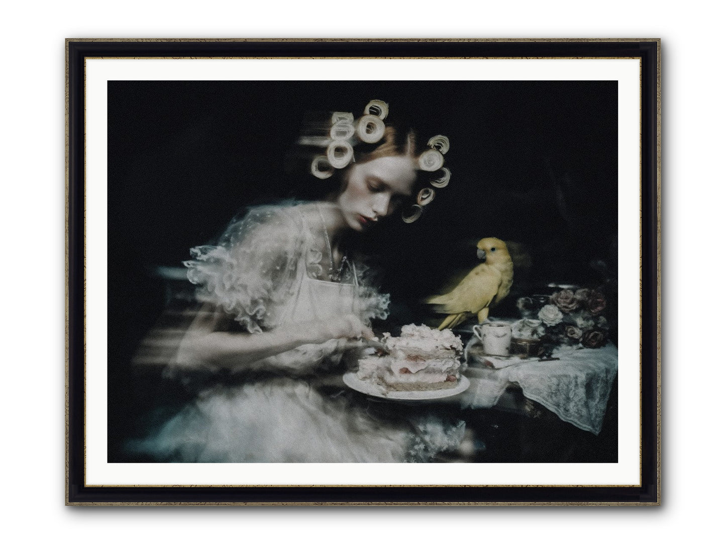 The Hidden Radiance Framed Print - Black & Gold 48x36