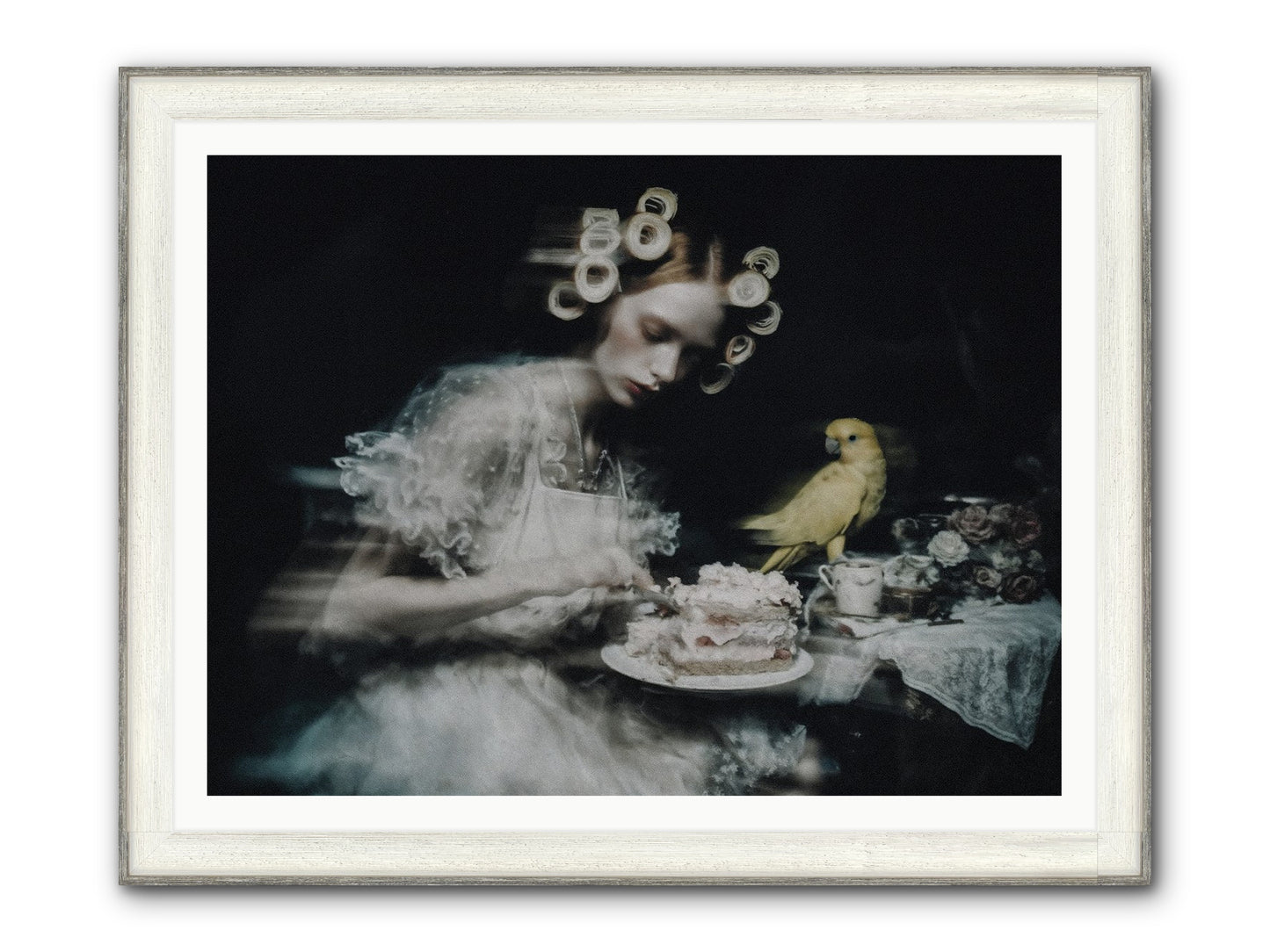 The Hidden Radiance Framed Print - Driftwood White 48x36