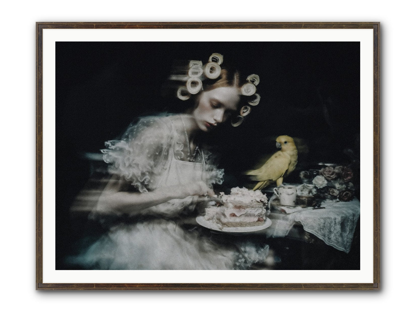 The Hidden Radiance Framed Print - Slimwoods Black/Gold 48x36