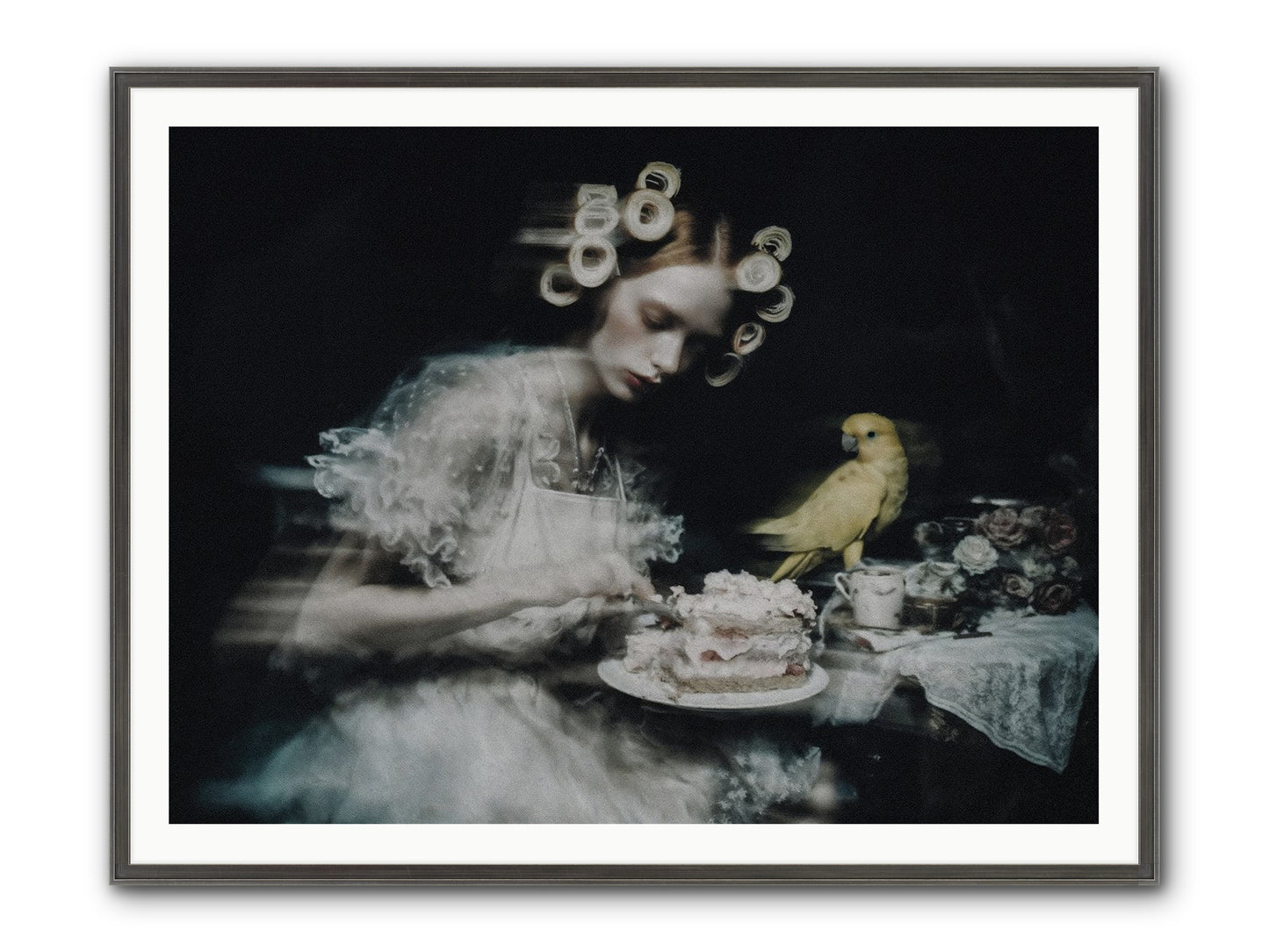 The Hidden Radiance Framed Print - Slimwoods Black/Silver 48x36