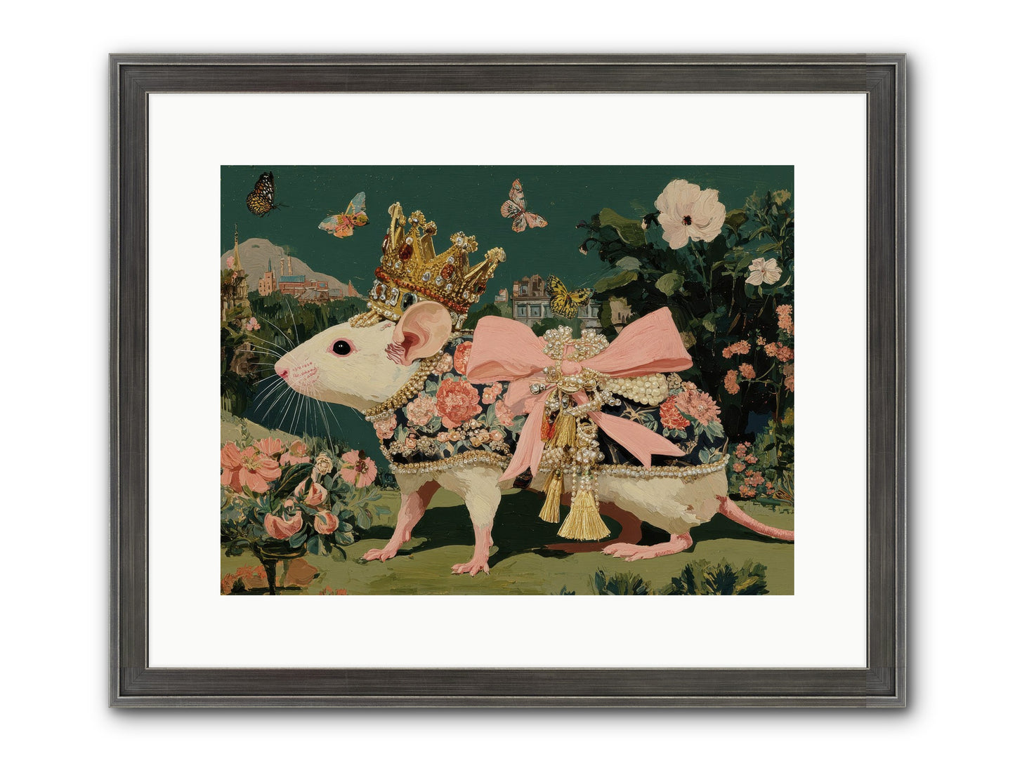 The Hidden Star Garden Framed Print - Slimwoods Black/Silver 16x12