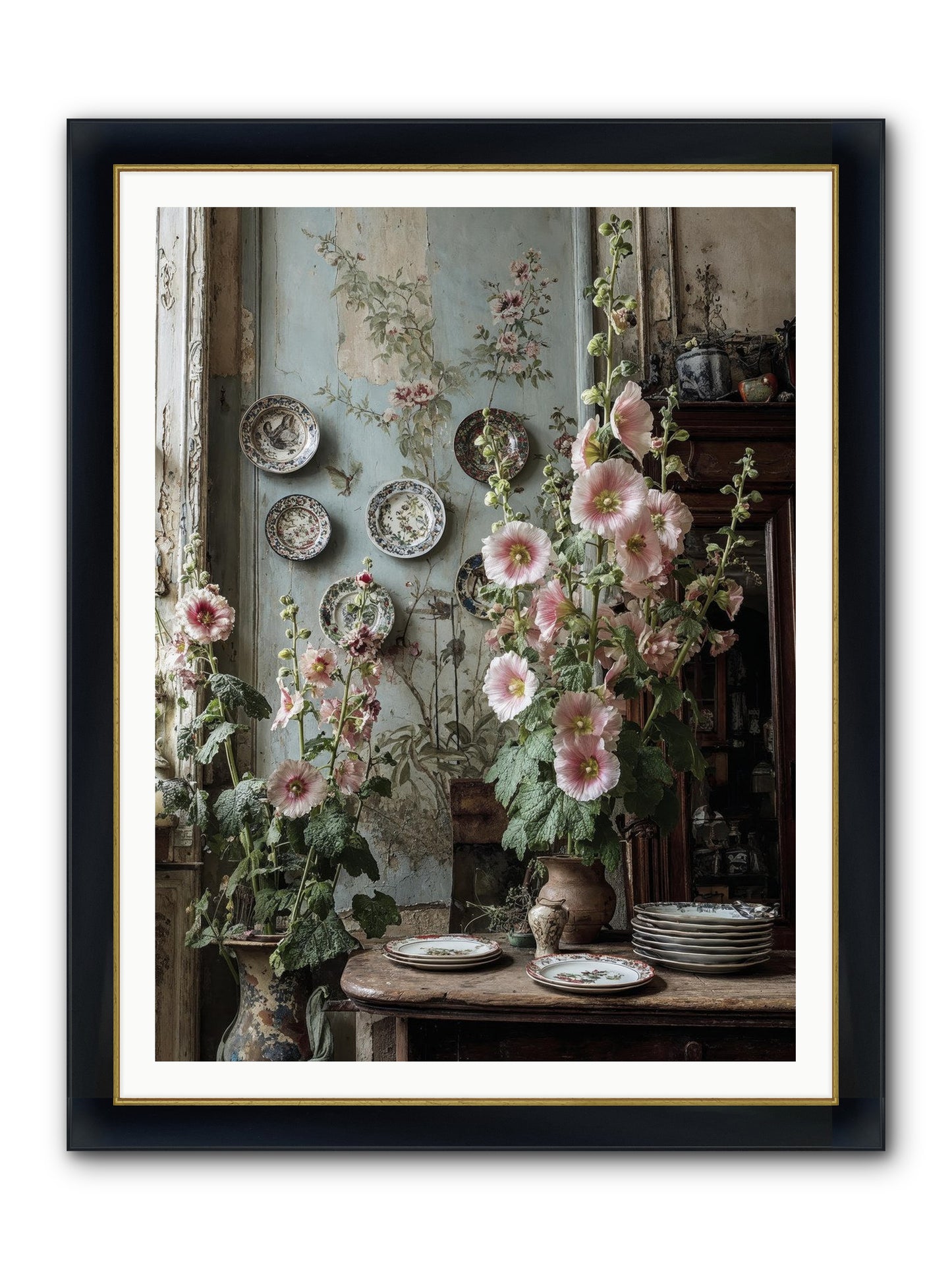 The Highlands Framed Print - Wide Black w/Gold 36x48