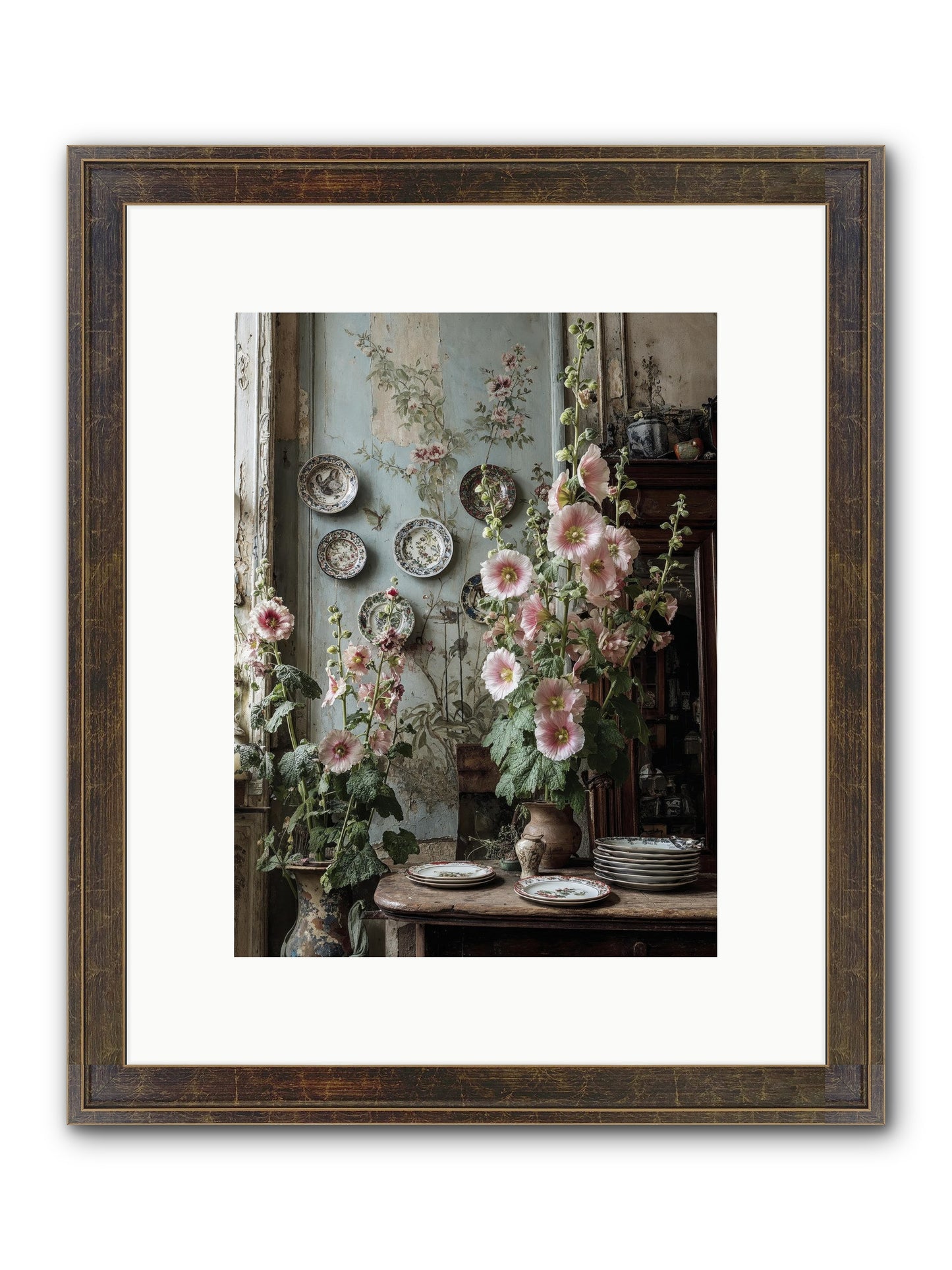 The Highlands Framed Print - Slimwoods Black/Gold 9x12