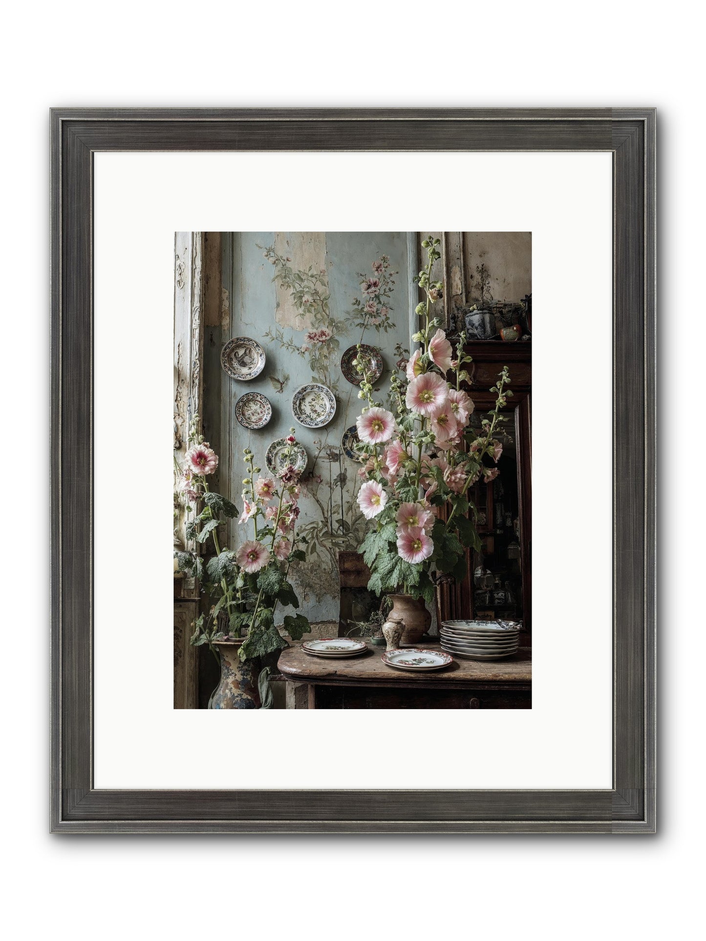 The Highlands Framed Print - Slimwoods Black/Silver 9x12