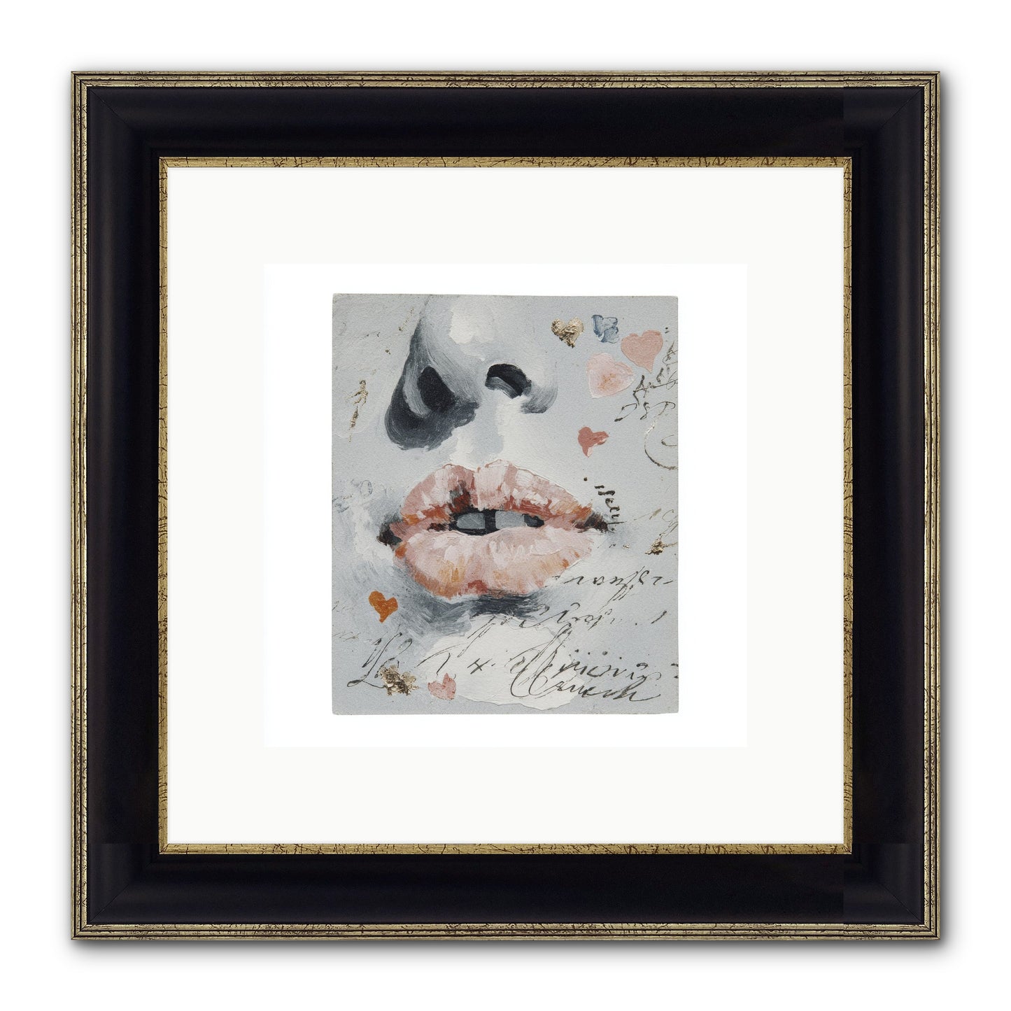 The Honey Grammar Of Your Name Framed Print - Black & Gold 10x10