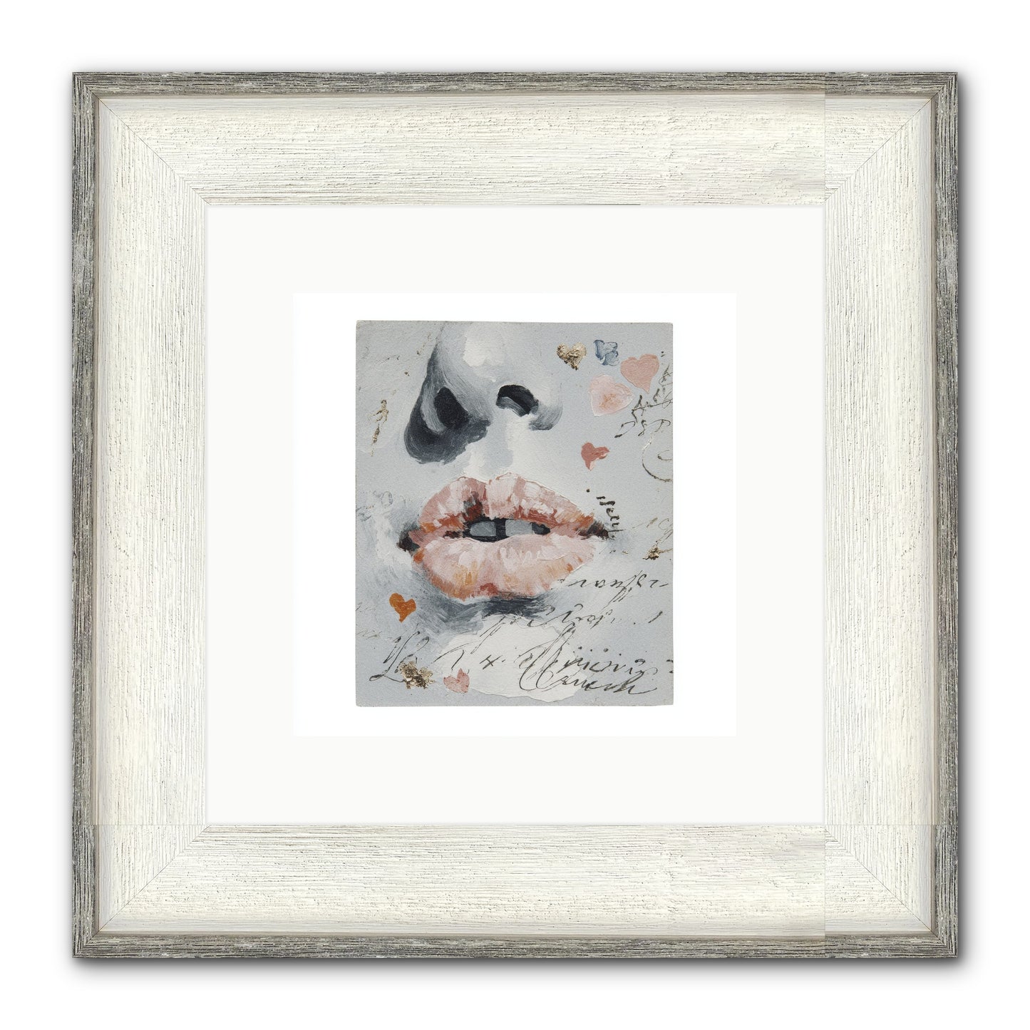 The Honey Grammar Of Your Name Framed Print - Driftwood White 10x10