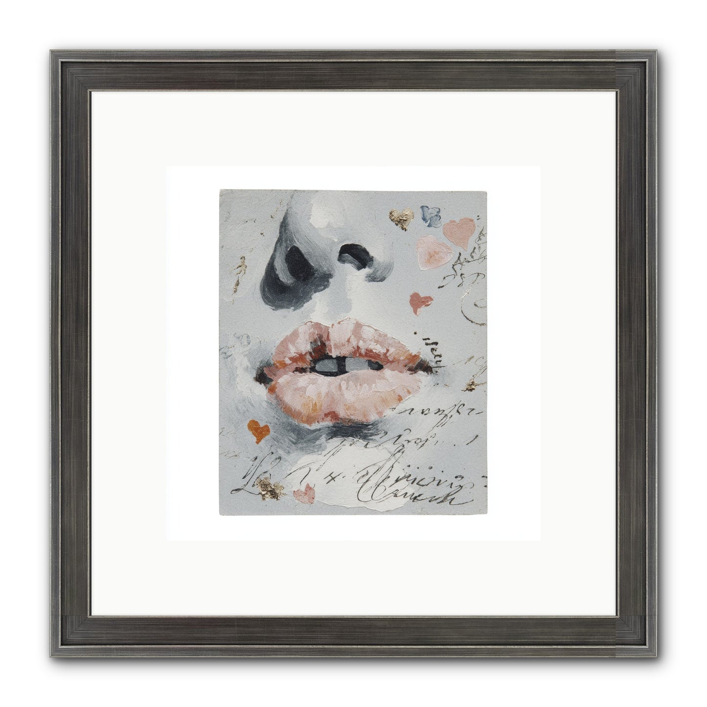 The Honey Grammar Of Your Name Framed Print - Slimwoods Black/Silver 10x10