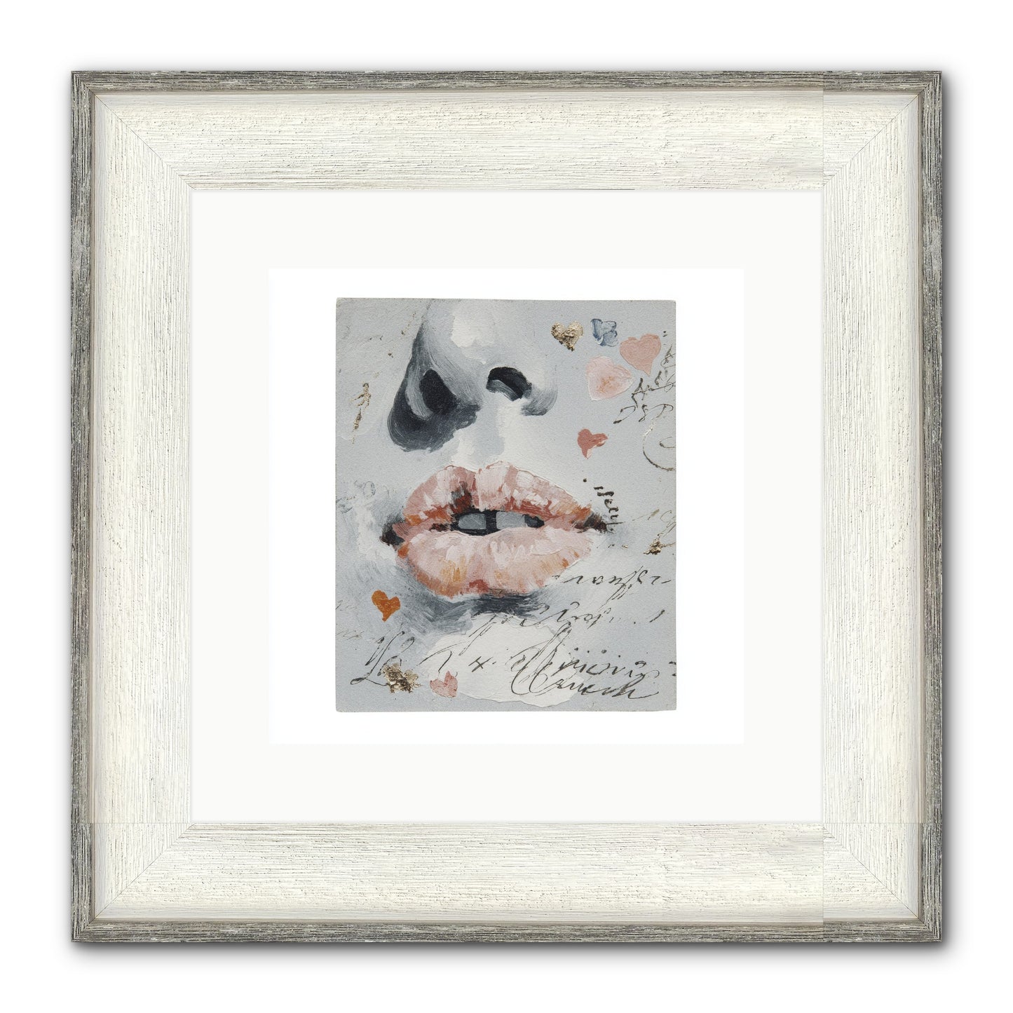 The Honey Grammar Of Your Name Framed Print - Driftwood White 12x12