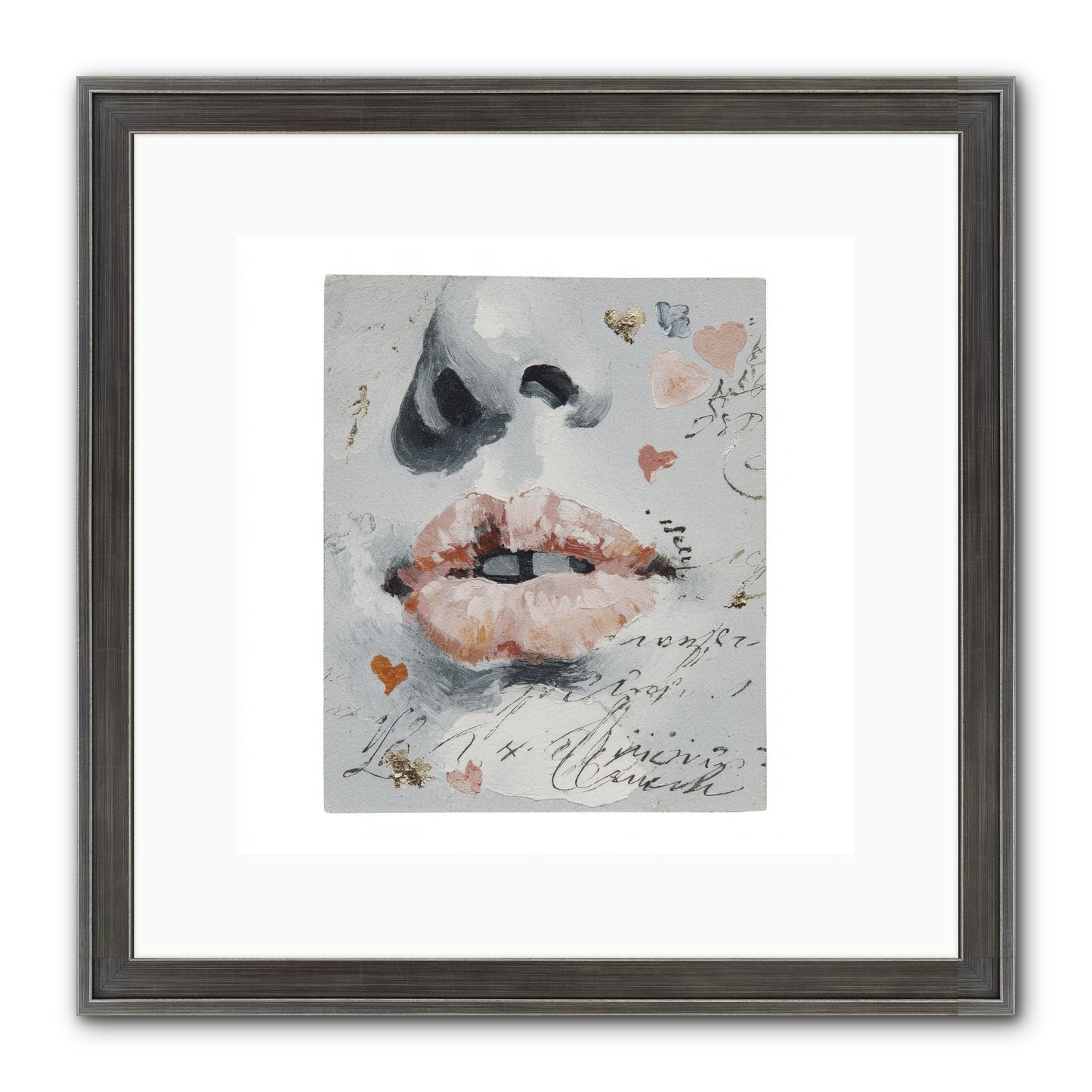 The Honey Grammar Of Your Name Framed Print - Slimwoods Black/Silver 12x12