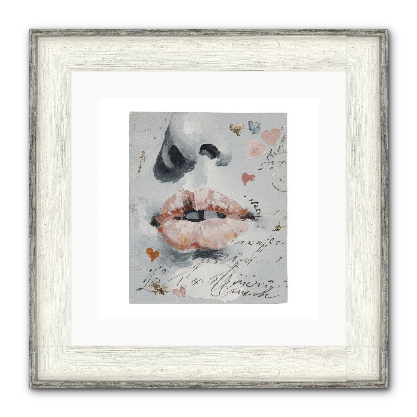 The Honey Grammar Of Your Name Framed Print - Driftwood White 16x16