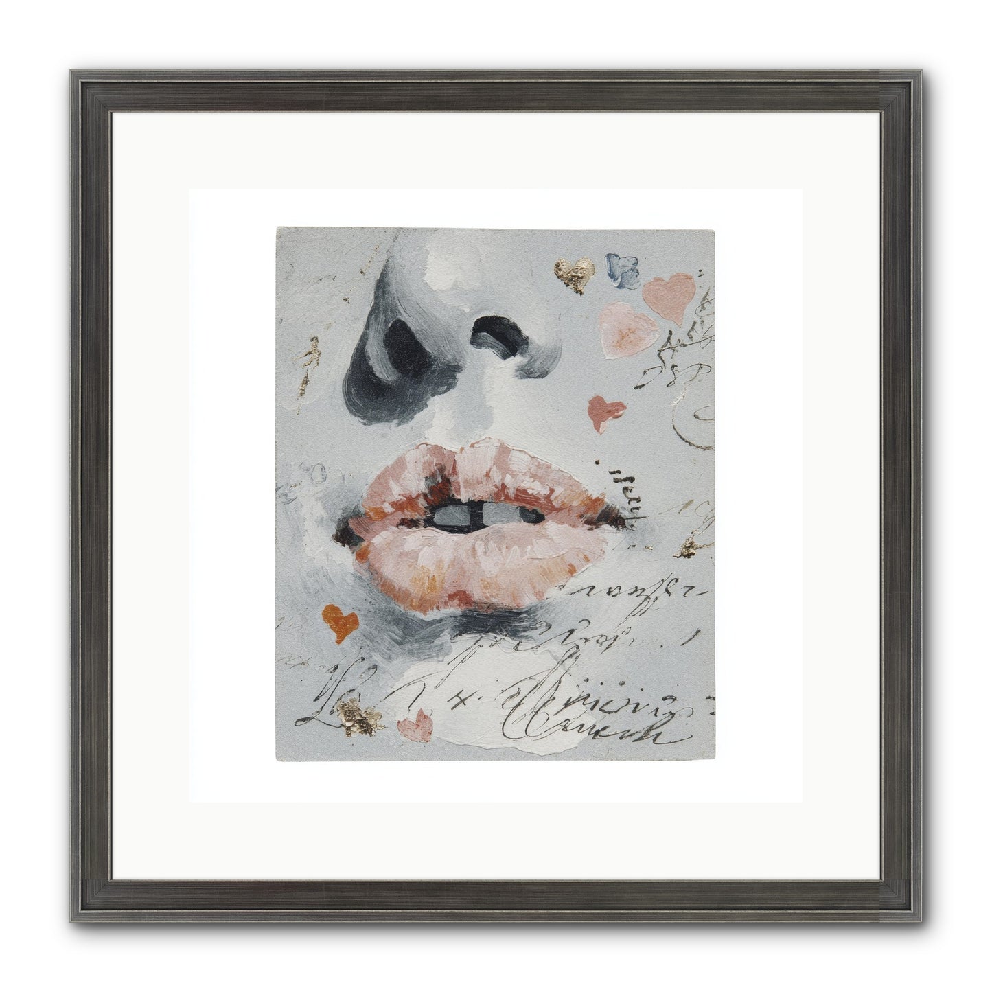 The Honey Grammar Of Your Name Framed Print - Slimwoods Black/Silver 16x16