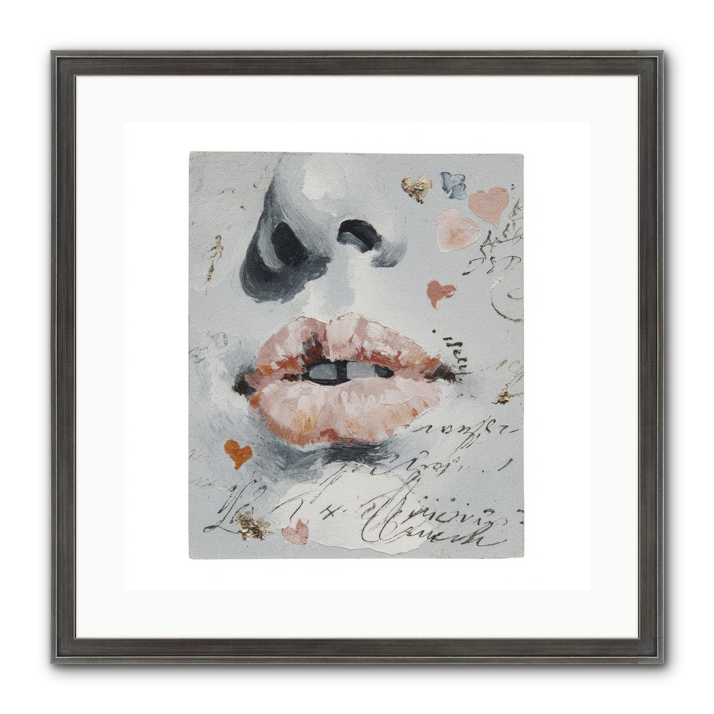 The Honey Grammar Of Your Name Framed Print - Slimwoods Black/Silver 20x20