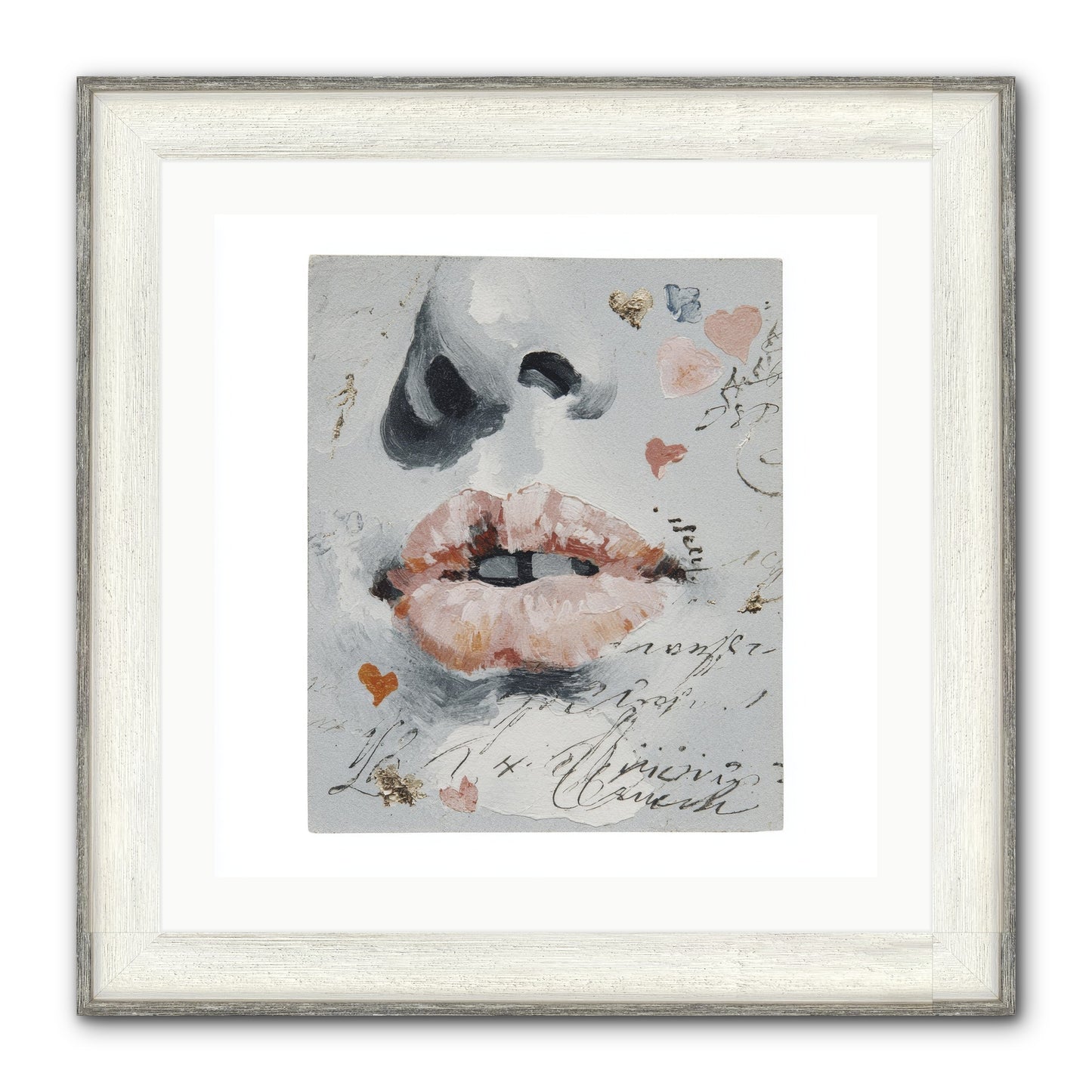 The Honey Grammar Of Your Name Framed Print - Driftwood White 24x24