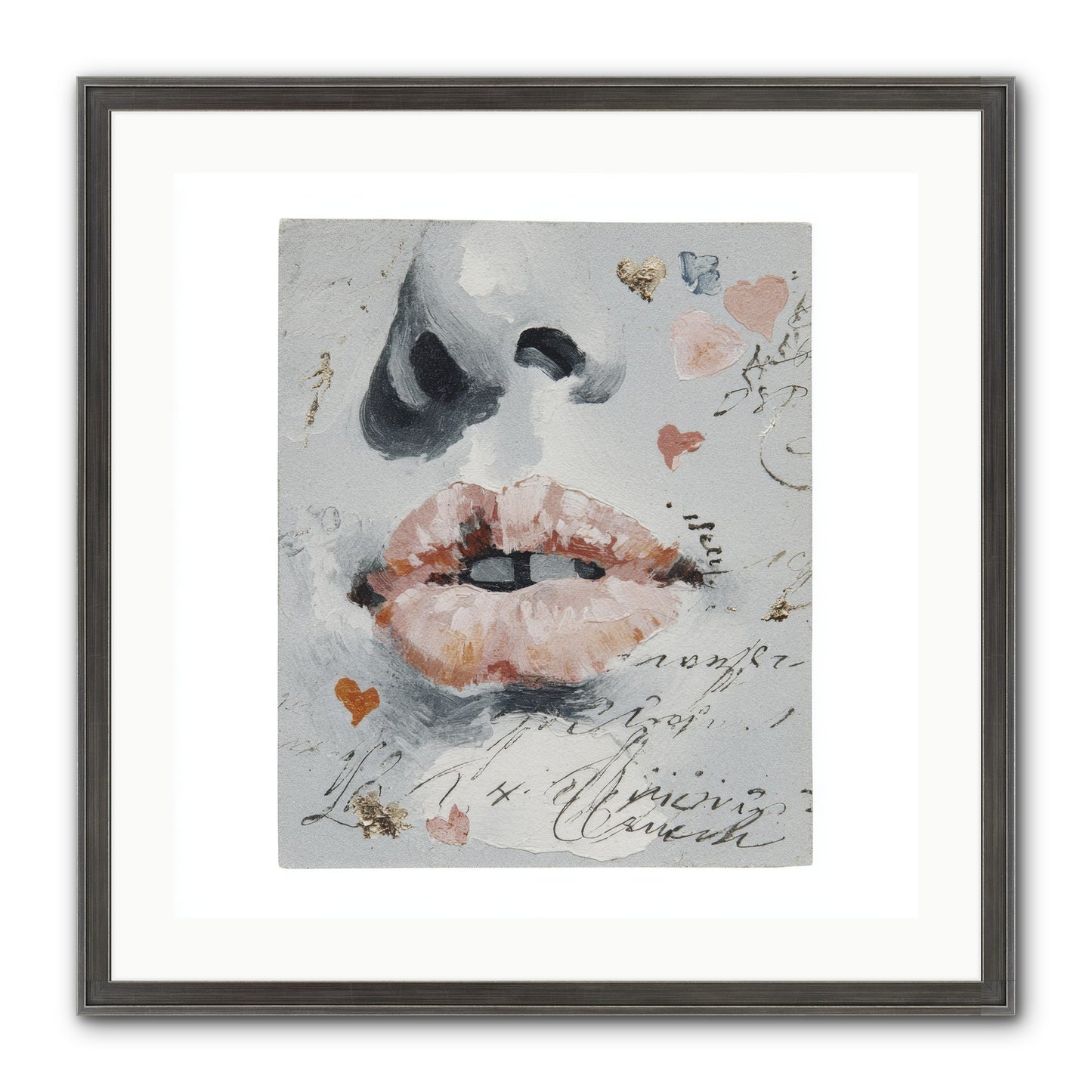 The Honey Grammar Of Your Name Framed Print - Slimwoods Black/Silver 24x24