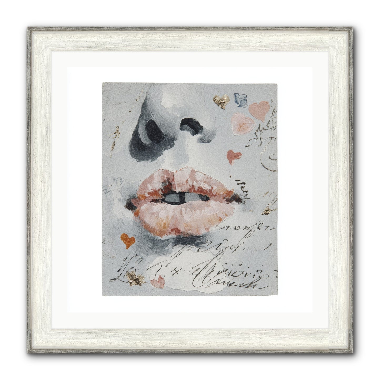 The Honey Grammar Of Your Name Framed Print - Driftwood White 30x30