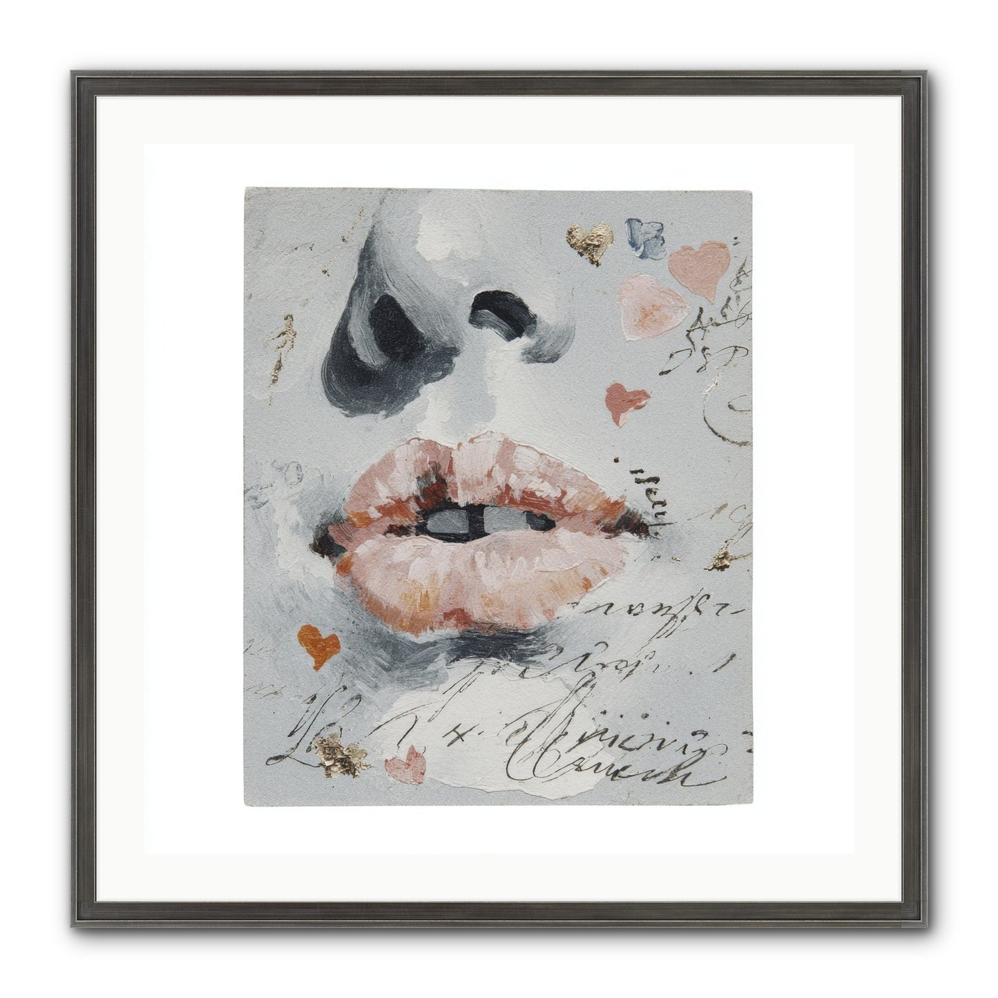 The Honey Grammar Of Your Name Framed Print - Slimwoods Black/Silver 30x30