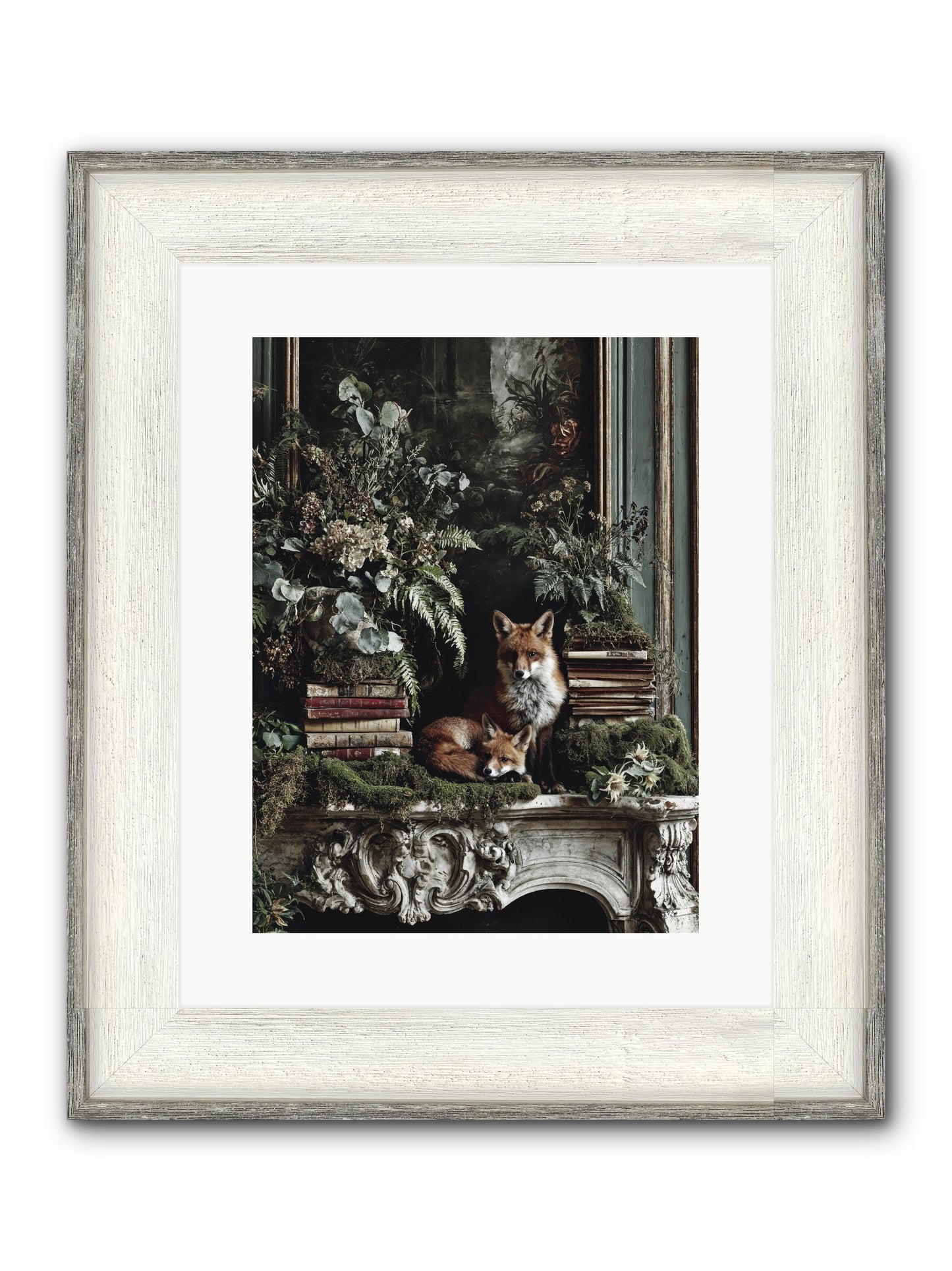 The Honey Spell Framed Print - Driftwood White 12x16