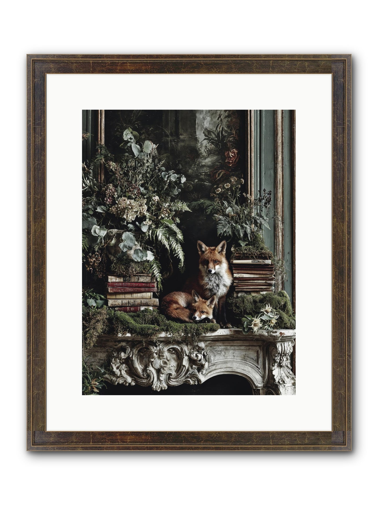 The Honey Spell Framed Print - Slimwoods Black/Gold 12x16